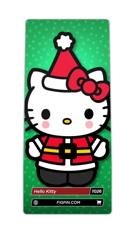FiGPiN Hello Kitty Christmas (1026) Hello Kitty 3-Inch Enamel Pin, image 2