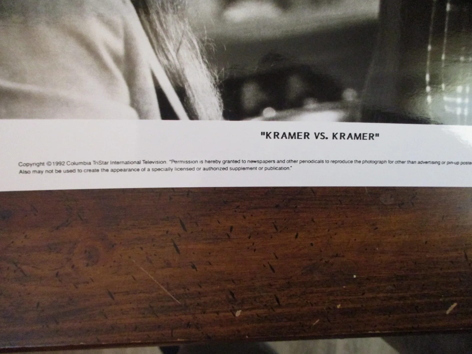 Meryl Streep/Robert Benton("KRAMER VS. KRAMER")1992 B & W 10 x 8 Press Photo, image 2