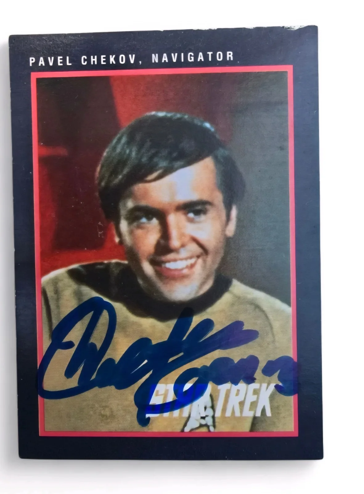 Walter Koenig — WALTER KOENIG SIGNED 1991 STAR TREK 25TH ANNIVERSARY #129 - CHECKOV