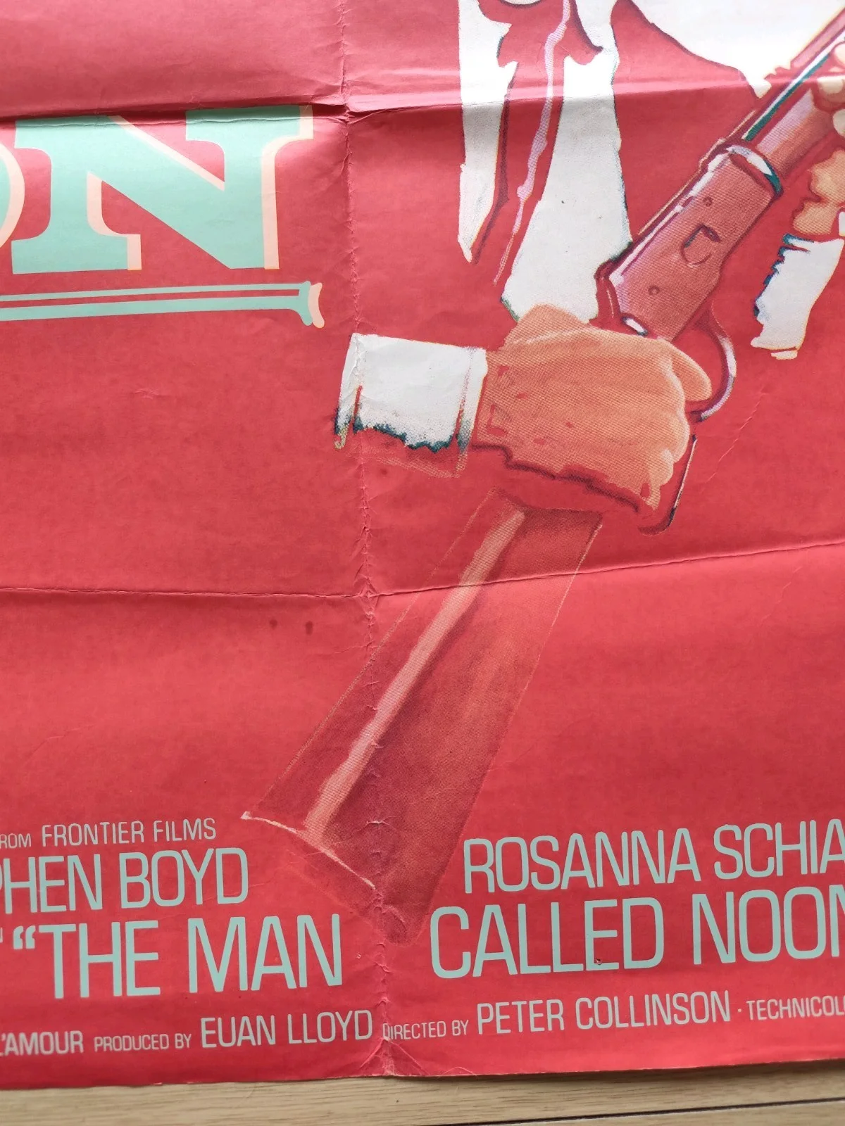 🎯 The Man Called Noon (1973) – UK Quad – SS – Western Thriller, изображение 3