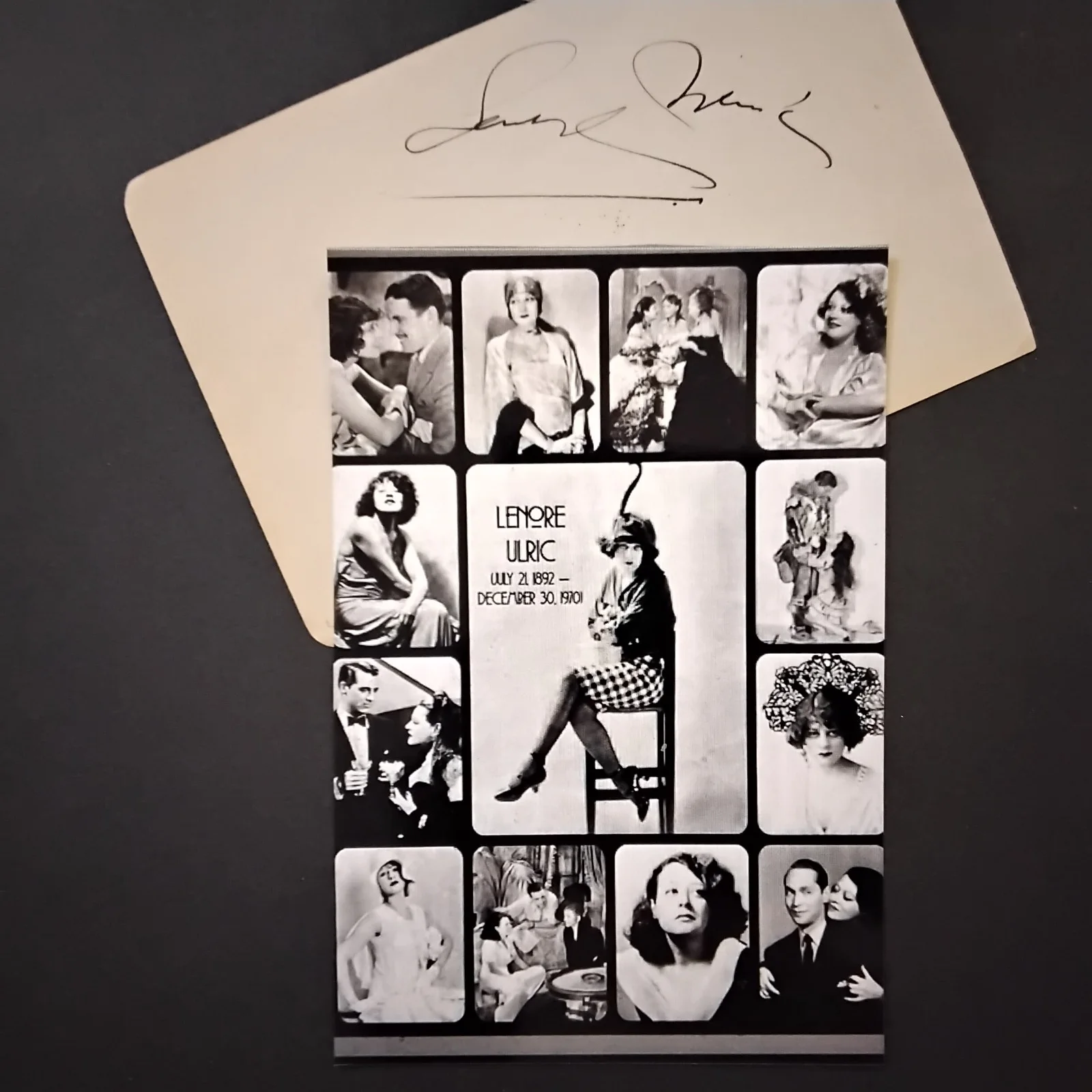Lenore Ulric Signed Paper Photo Silent Film Actress Kiki The Harem Lulu Belle, изображение 2