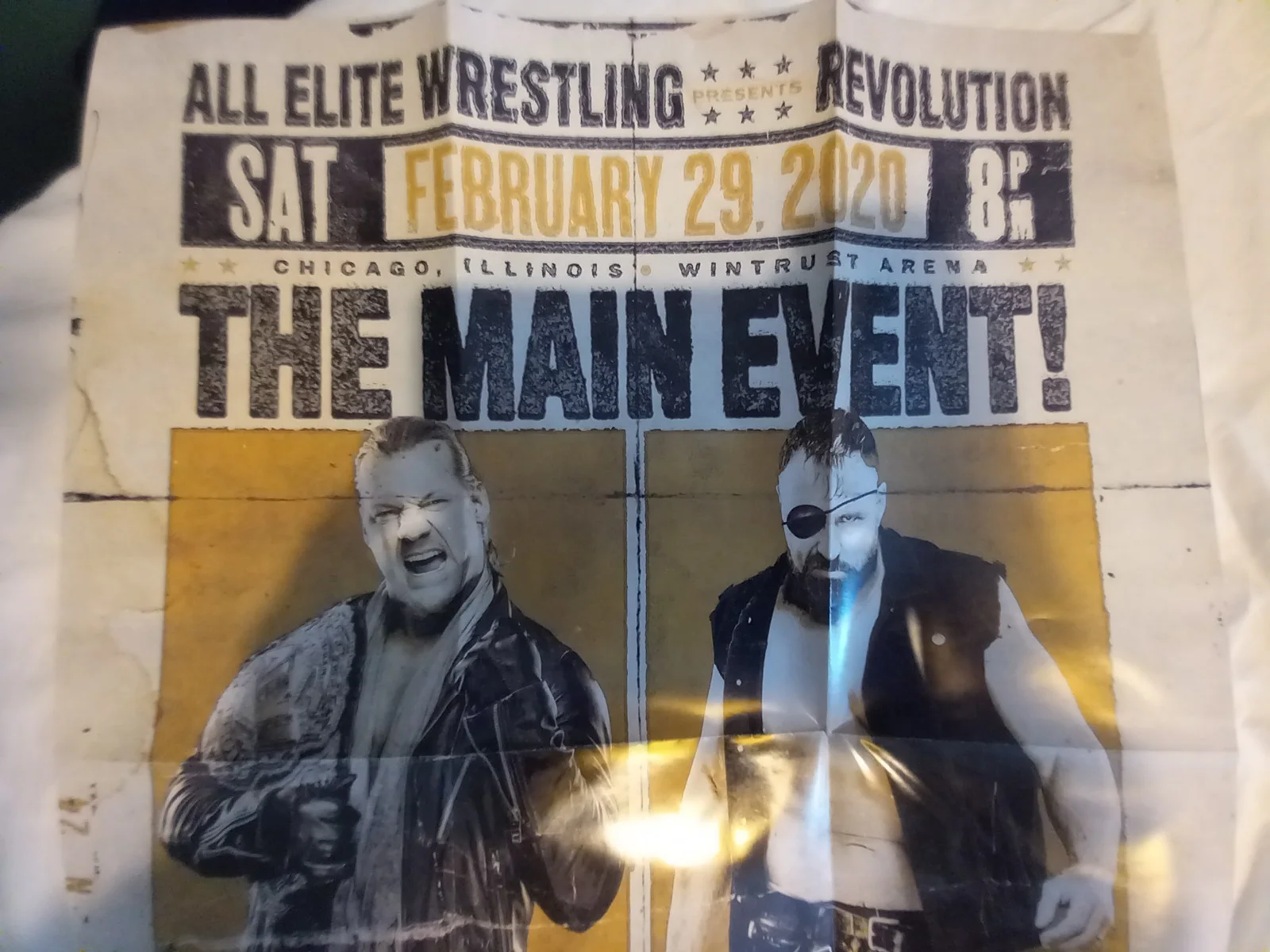 Chris Jericho Vs Jon Moxley Revolution Aew 2020 Poster All Elite Crate Exclusive, изображение 2