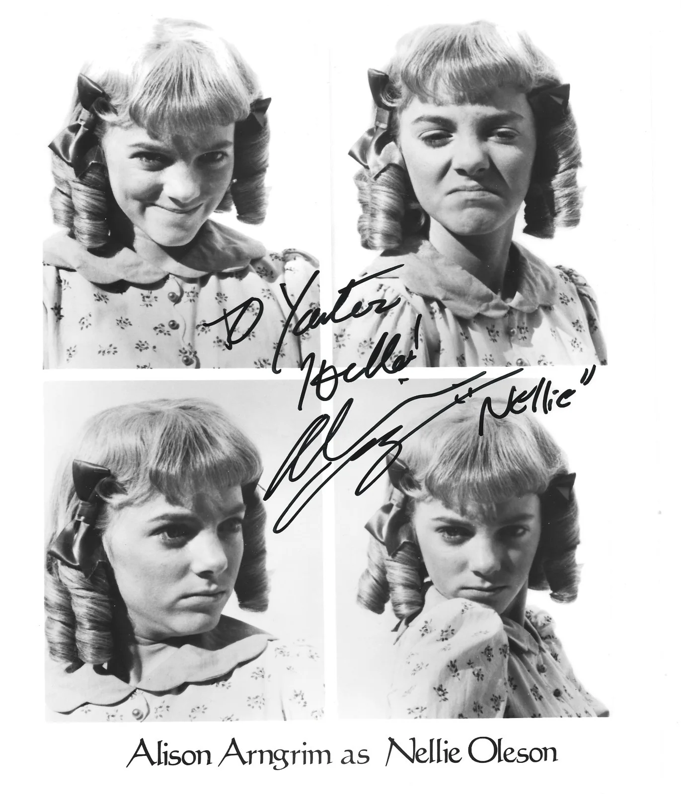 Al Lewis — Autographed Alison Arngrim photo
