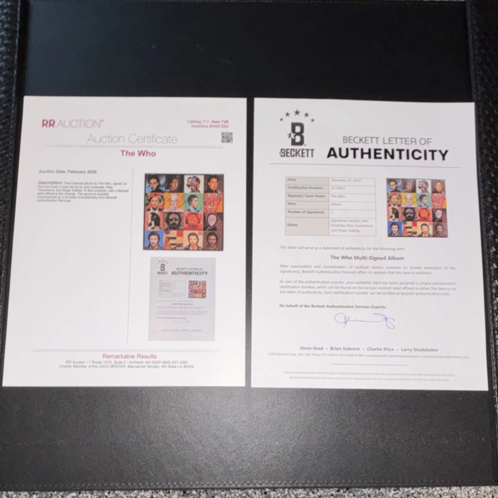 The Who Original Multi-Signed Music Vinyl Album Record Beckett Authenticated, изображение 2