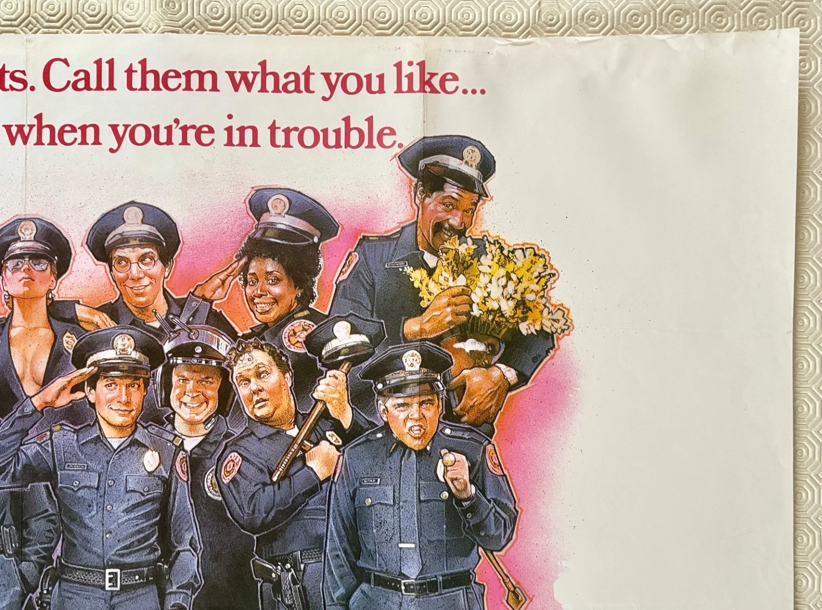 Police Academy Original 1984 Quad Poster Steve Guttenberg Kim Cattrall, изображение 4