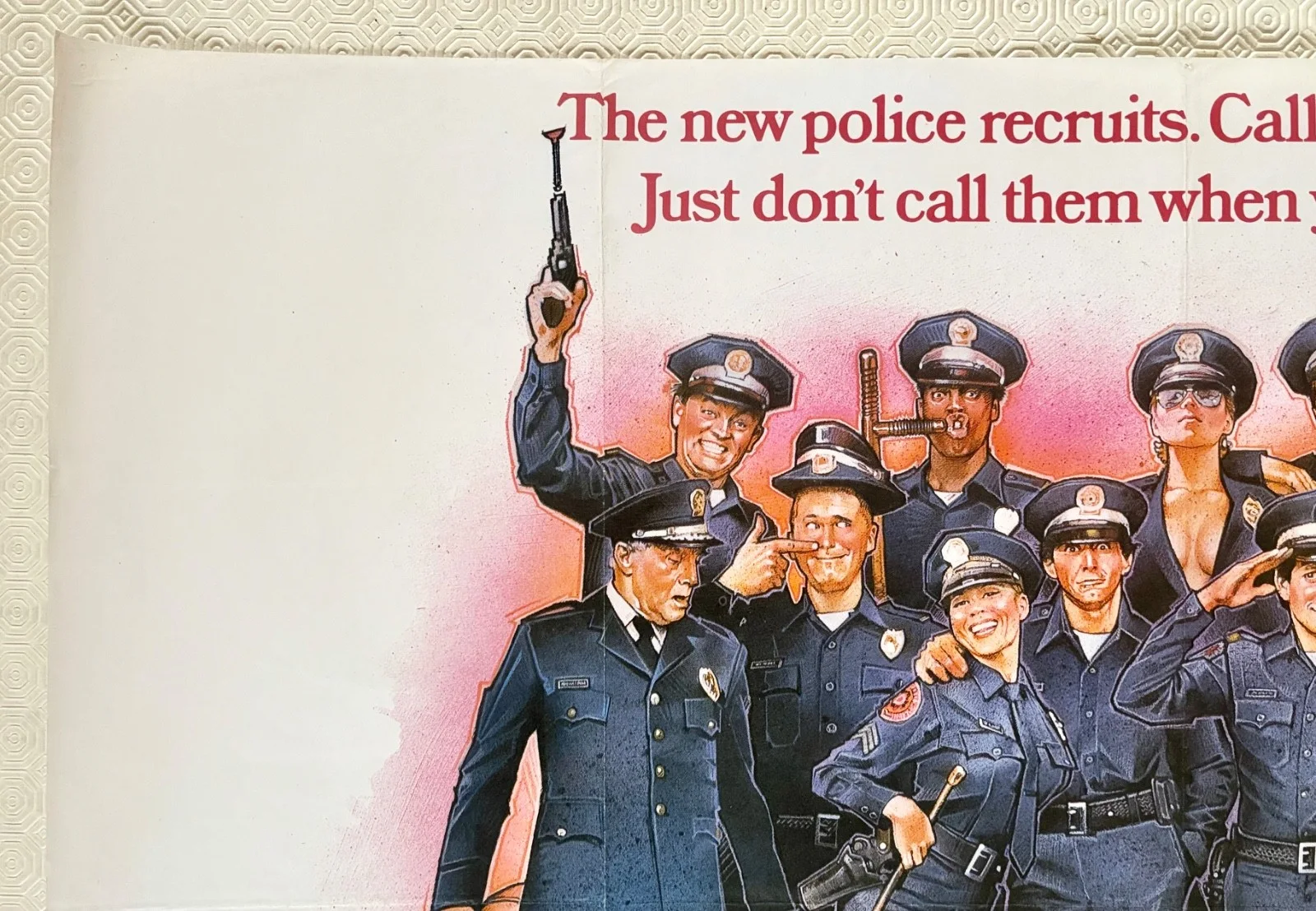 Police Academy Original 1984 Quad Poster Steve Guttenberg Kim Cattrall, изображение 5