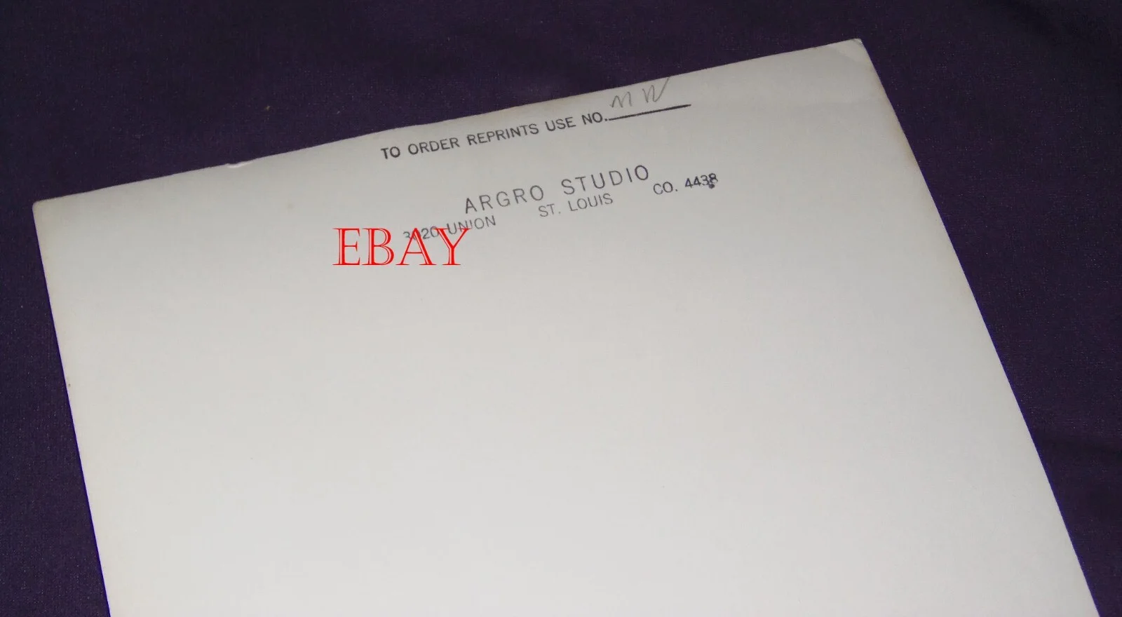 Monty Woolley estate original St. Louis Argro photo 1940s near mint cigarette, изображение 2