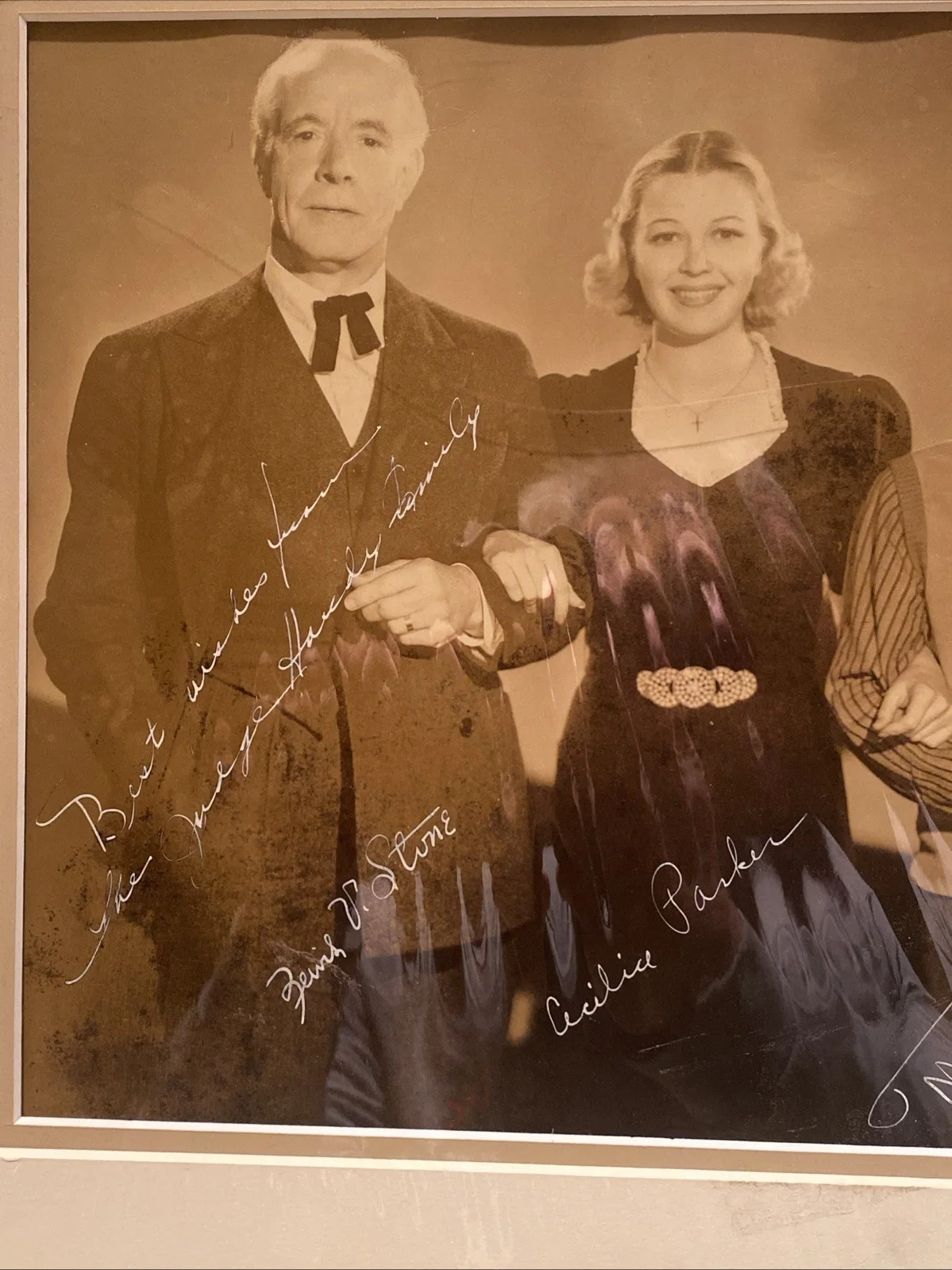 Lewis V. Stone, Mickey Rooney, Fay Holden, Cecilia Parker — Hardy Family Signed Photo 14x11 Hollywood Autographs COA Mickey Rooney, изображение 3