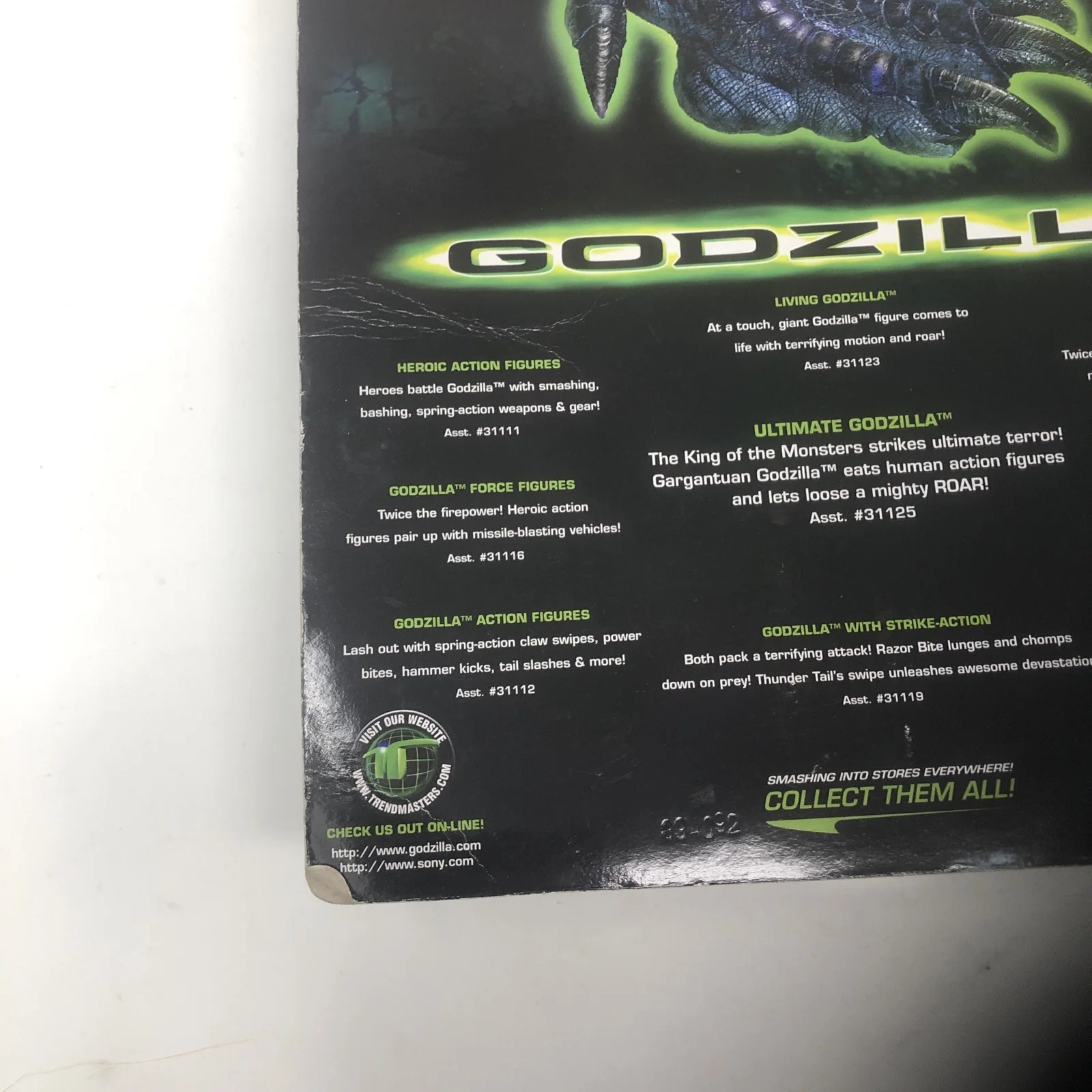 VINTAGE TRENDMASTERS 90s# GODZILLA NICK GRAPPLE GEAR BACKPACK#NIB CT, image 5