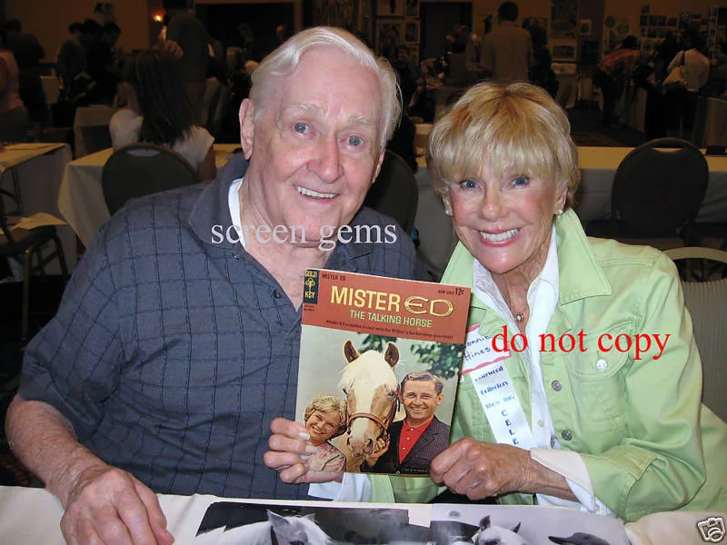 Mr. Mister Ed Connie Hines Alan Young RARE signed photo CBS photographer Rona, изображение 2