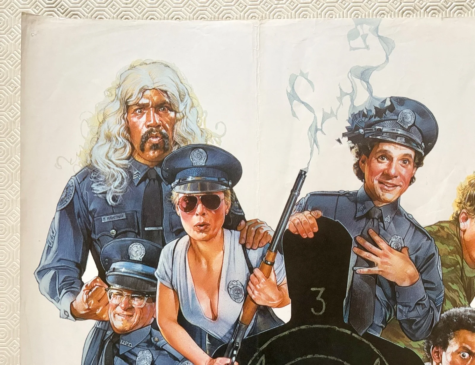 Police Academy 3 Original 1986 Quad Poster Steve Guttenberg Bubba Smith, изображение 5