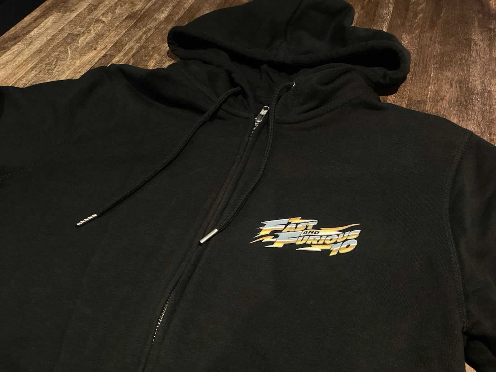 FAST & THE FURIOUS X 10 Cast & Crew Gifted Production Black Zip Up Hoodie M, изображение 2
