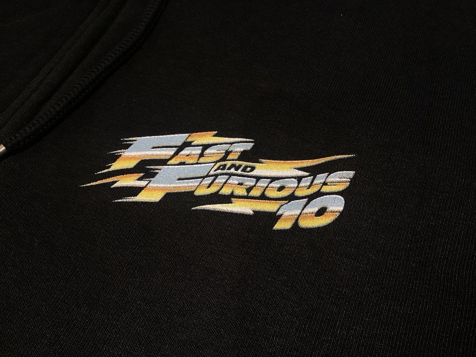 FAST & THE FURIOUS X 10 Cast & Crew Gifted Production Black Zip Up Hoodie M, изображение 3