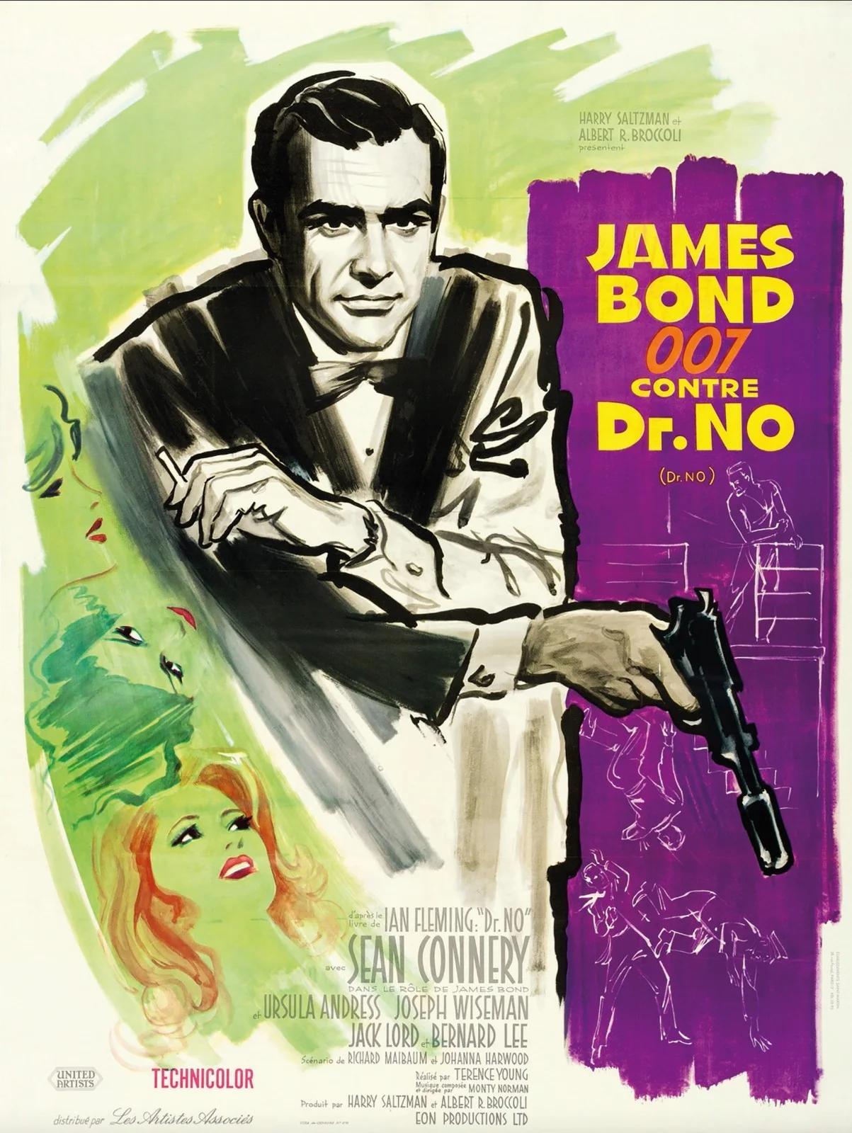 Vintage Style Dr No (1962) 8x Lobby Cards Premium Reproduction Postcards, изображение 2