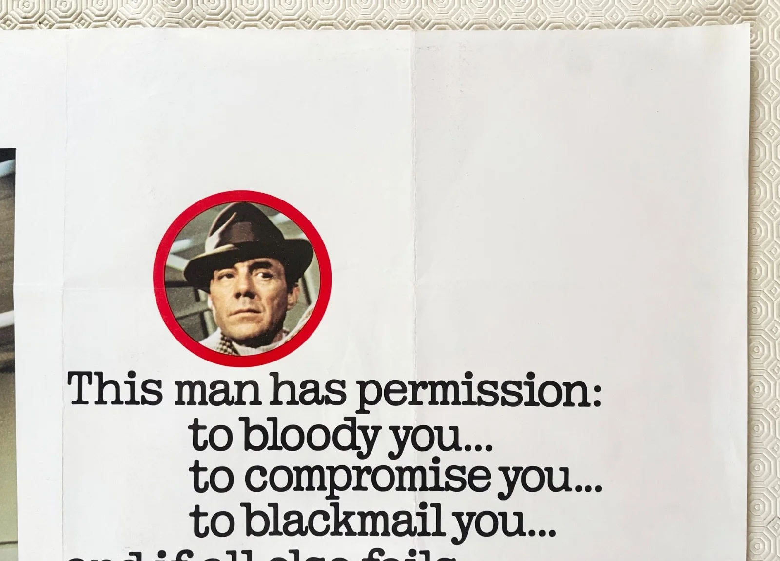 Permission To Kill Original 1975 Quad Poster Dirk Bogarde Ava Gardner, image 4