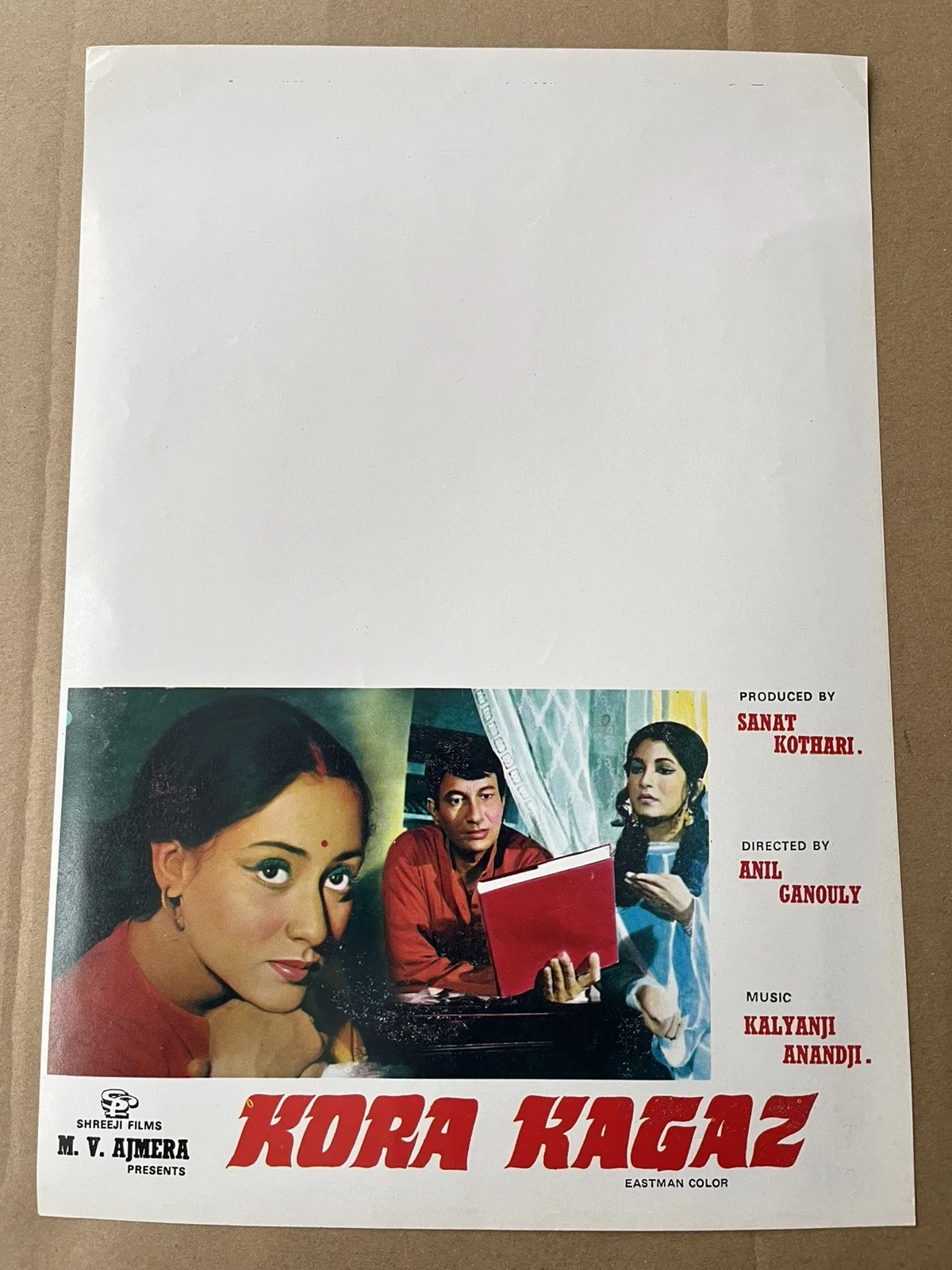 KORA KAGAZ (1974) Bollywood Indian Hindi Film Poster Flyer - Jaya Bachchan, изображение 3