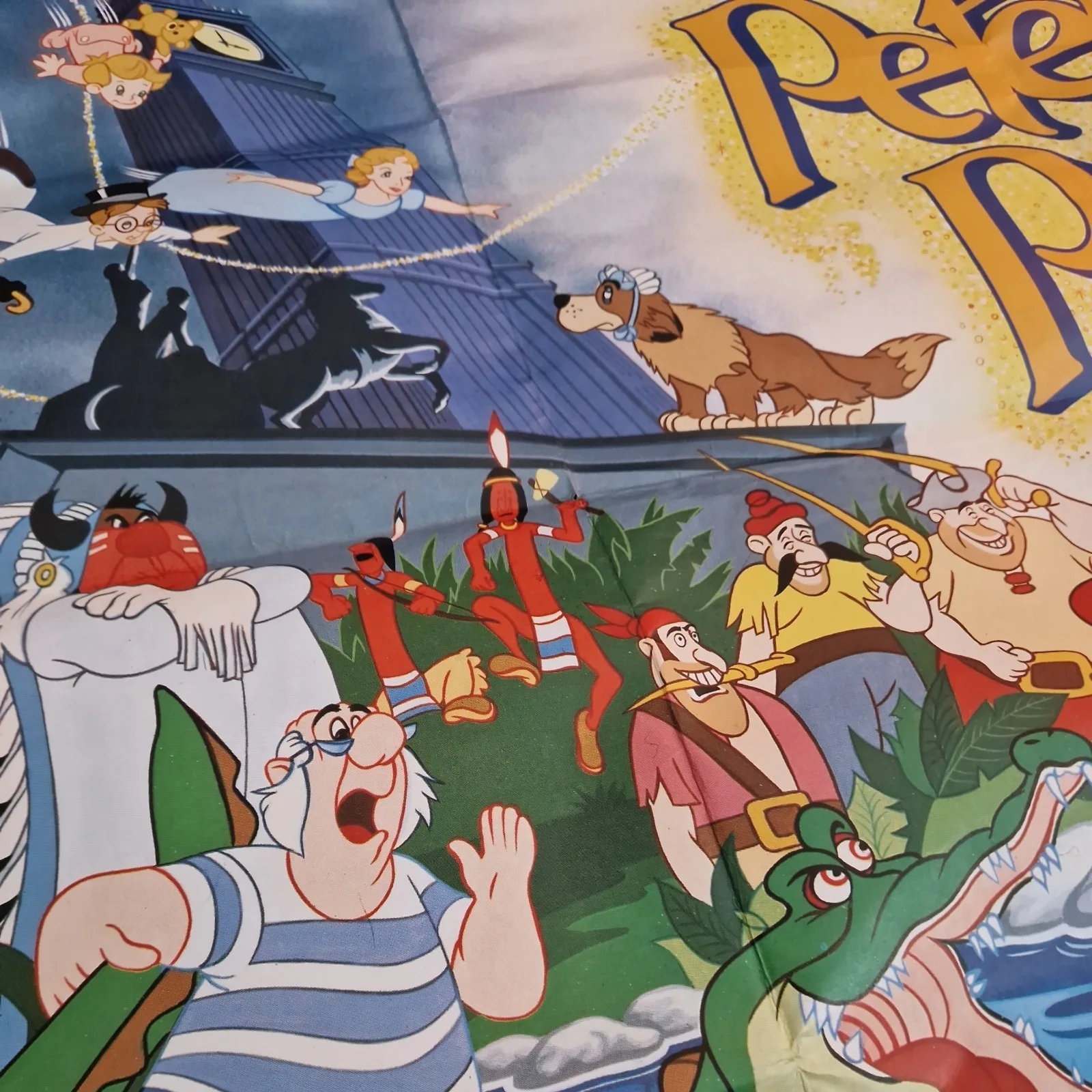 Vintage original PETER PAN Quad cinema poster 30x40" Walt Disney ready to frame, image 3