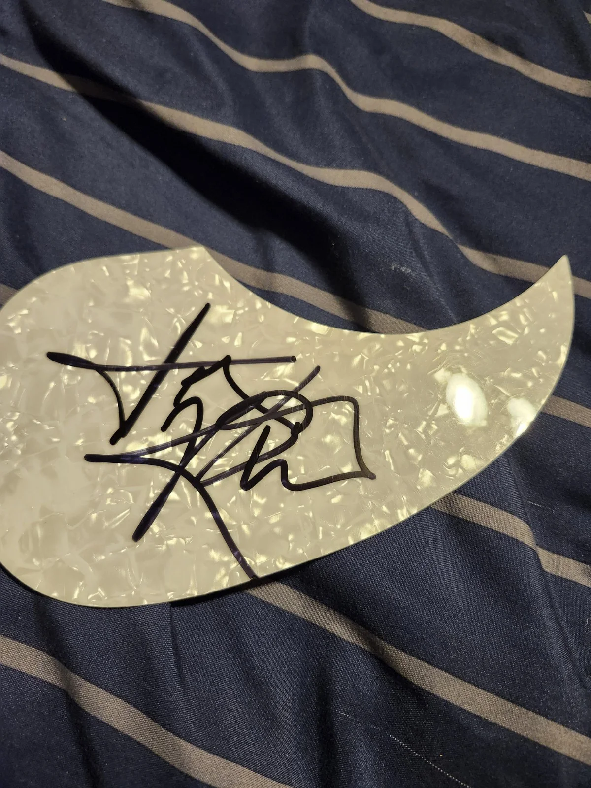 Andy Kim Signed autograph Guitar Pickguard COA Psa Guranteed, image 2