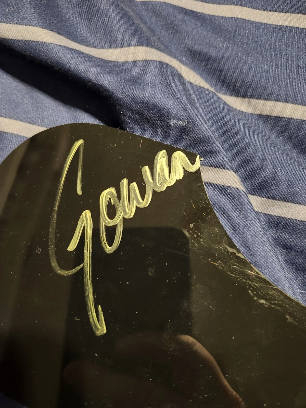 Lawrence Gowan Styx Signed autograph Guitar Pickguard COA Psa Guranteed Strange, изображение 3
