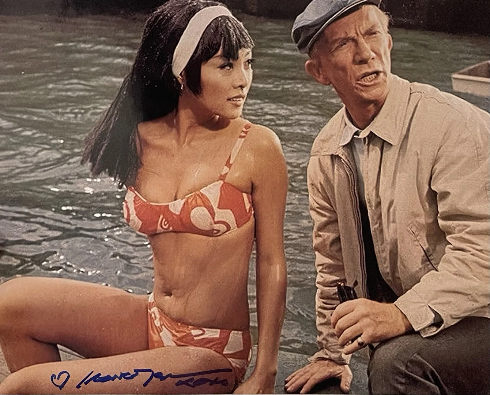 Irene Tsu — Irene Tsu Signed 8x10 Photo Actress Bikini Sexy Hot Rare