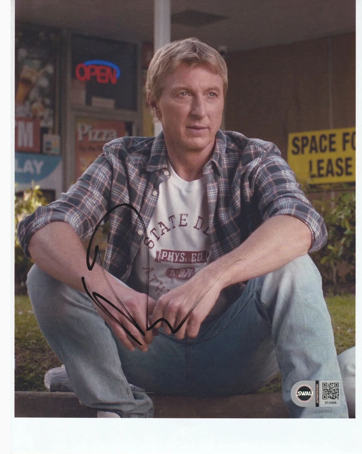 William Zabka — WILLIAM ZABKA SIGNED 8x10 PHOTO KARATE KID MOVIE AUTOGRAPH SWAU COA CERT 7