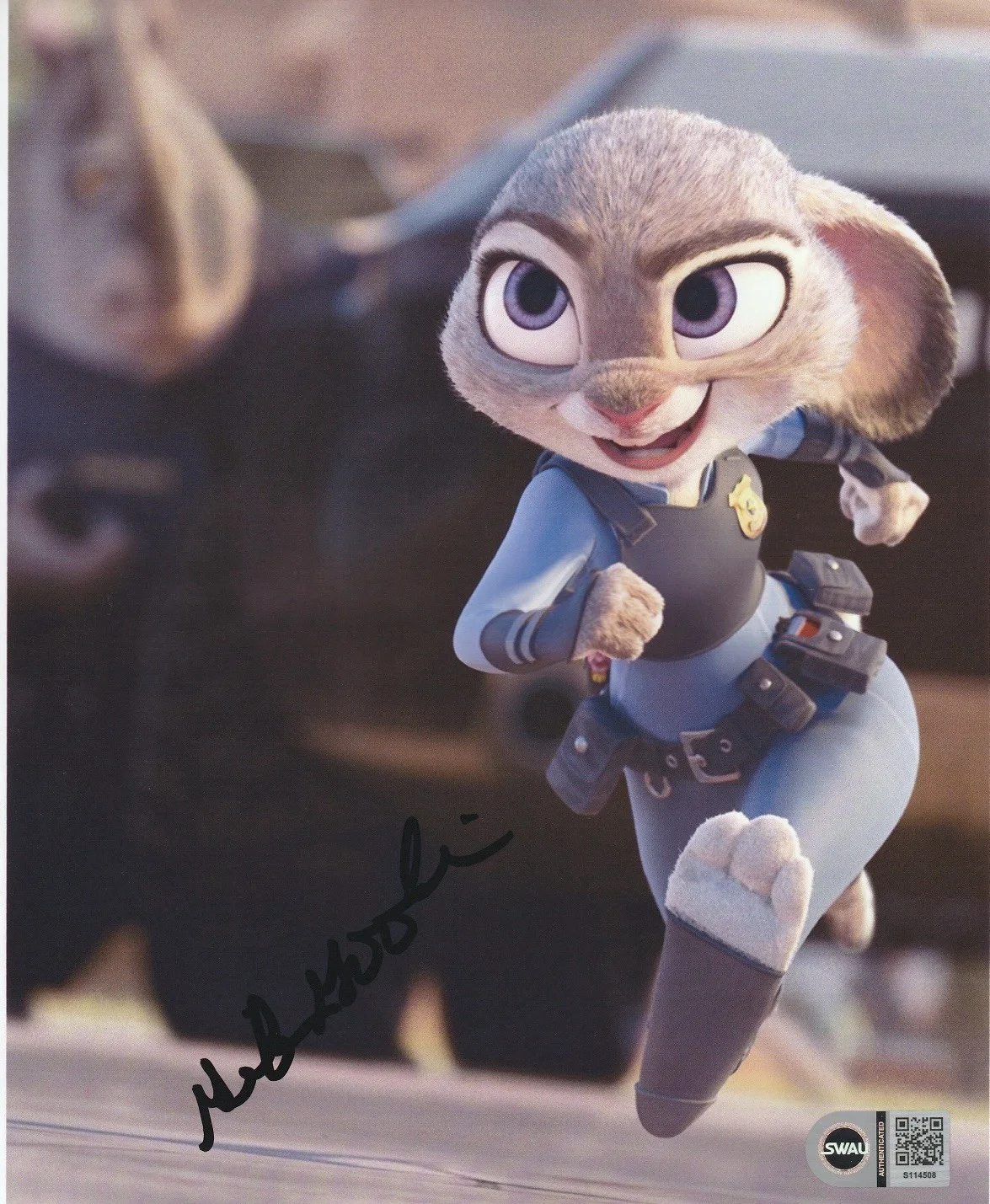 Ginnifer Goodwin — Ginnifer Goodwin signed 8x10 Zootopia Judy Hopps photo SWAU COA CERT 2
