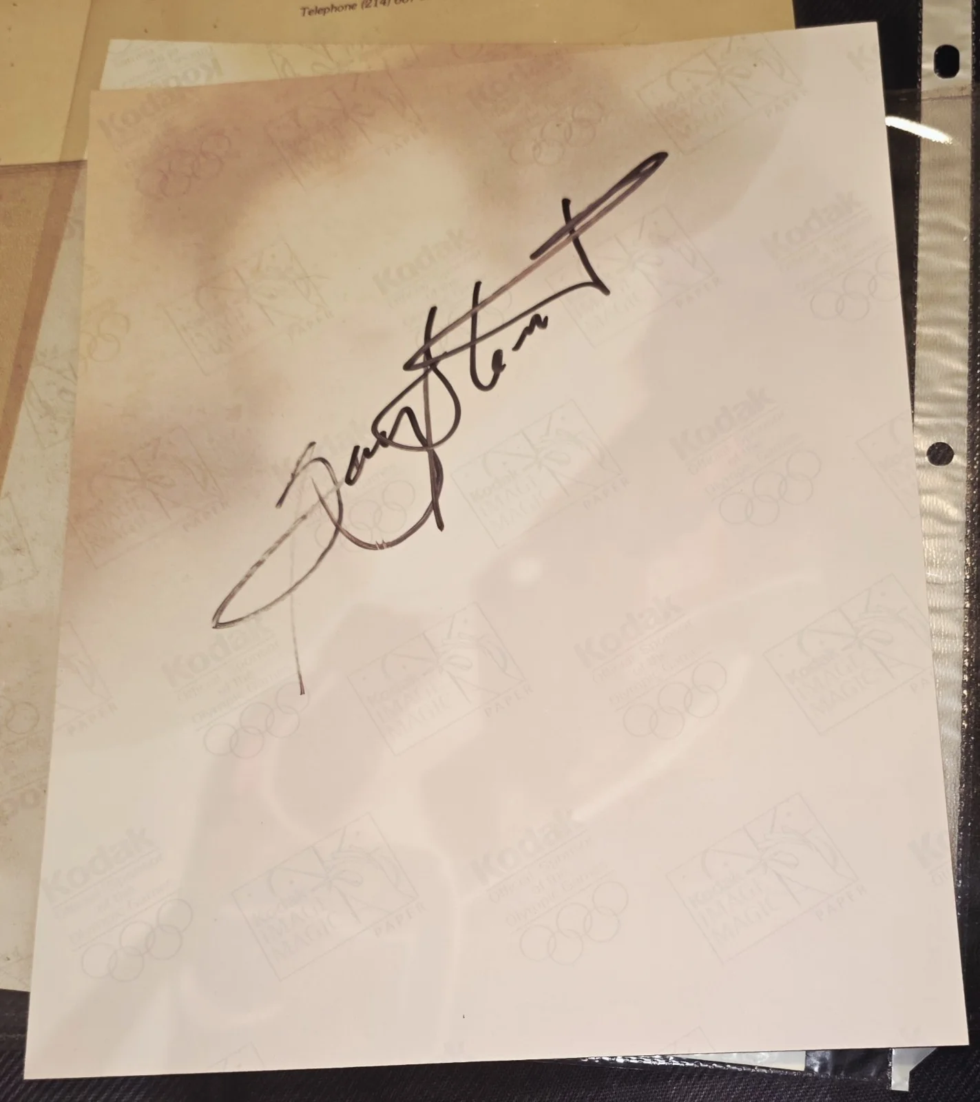 UNRELEASED GARY STEWART PHOTO SIGNED, image 2