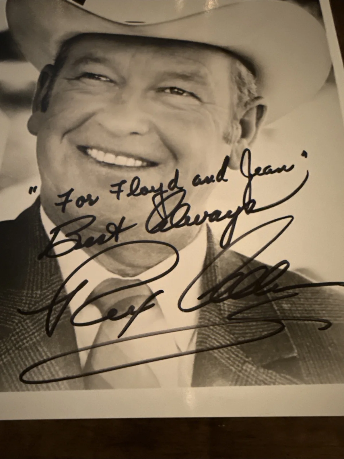 Rex Allen — REX ALLEN - AUTOGRAPHED INSCRIBED PHOTOGRAPH 1974, изображение 2