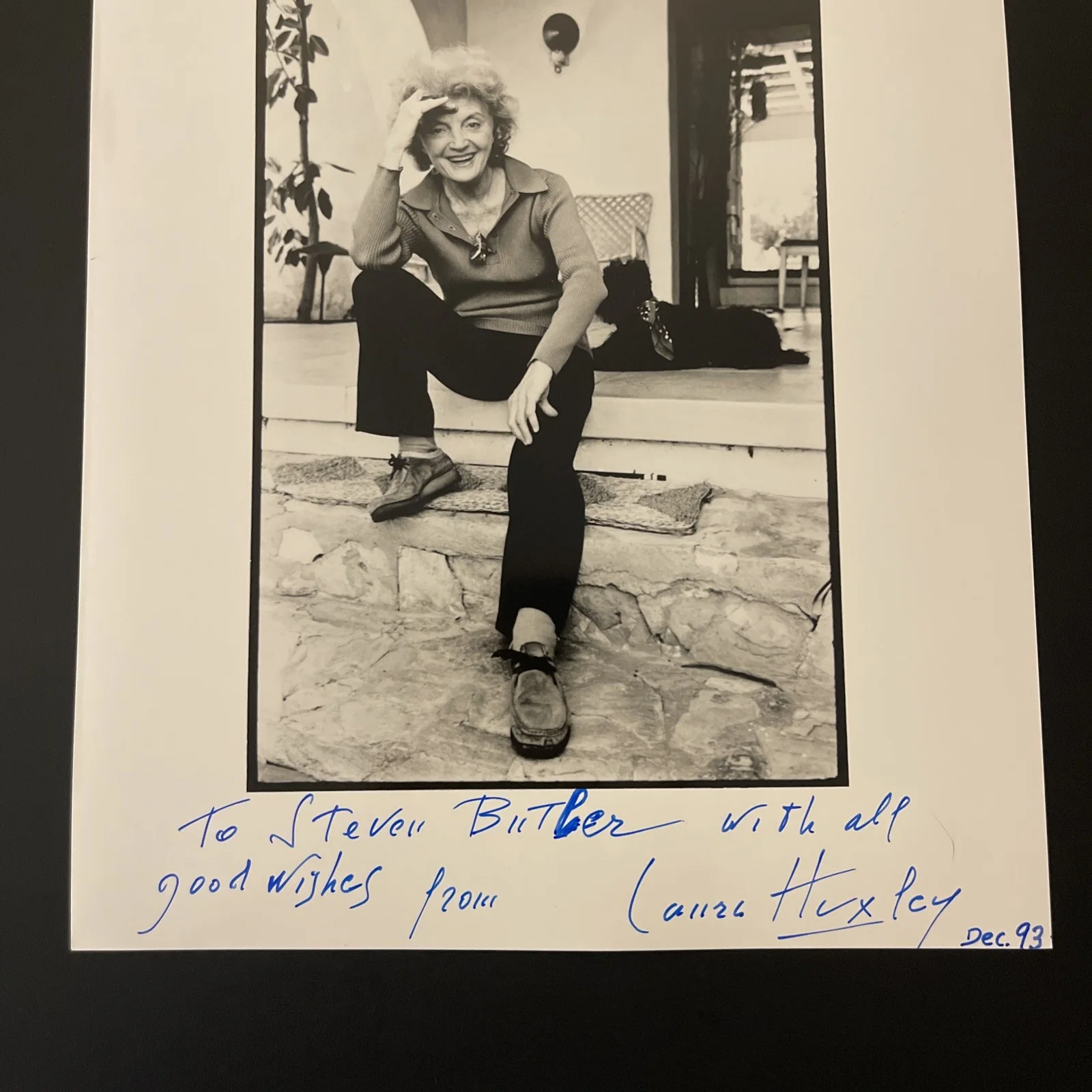 LAURA HUXLEY Author, Producer, Psychotherapist: Signed Celebrity Photo 8x10”/KSK, изображение 2