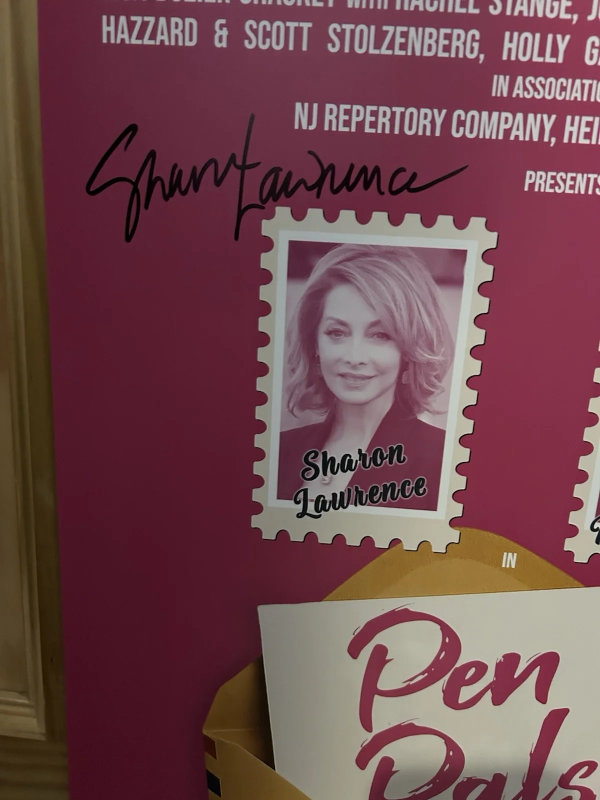 PEN PALS MAUREEN MCCORMICK + SHARON LAWRENCE SIGNED POSTER +TOTE BAG BRADY BUNCH, image 3