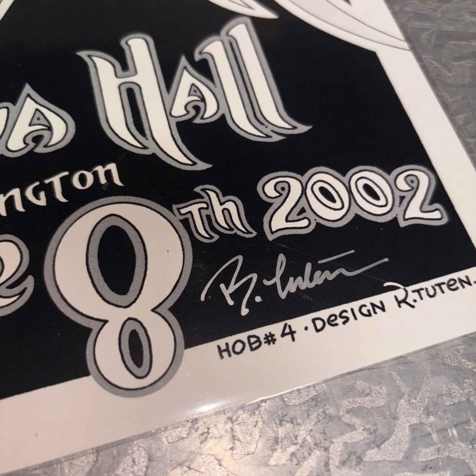 Jethro Tull 2002 Poster Signed by Artist Randy Tuten Autographed, изображение 3