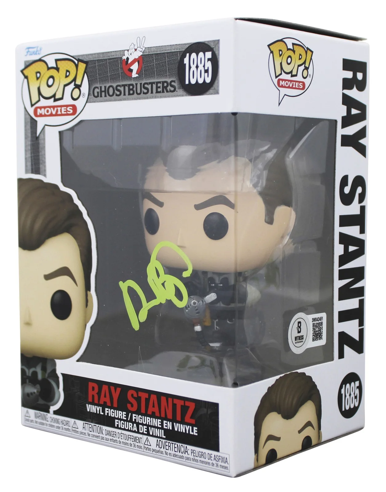 Dan Aykroyd — Dan Aykroyd Ghostbusters 2 Signed #1885 Ray Stantz Funko Pop Vinyl Figure BAS W, image 2