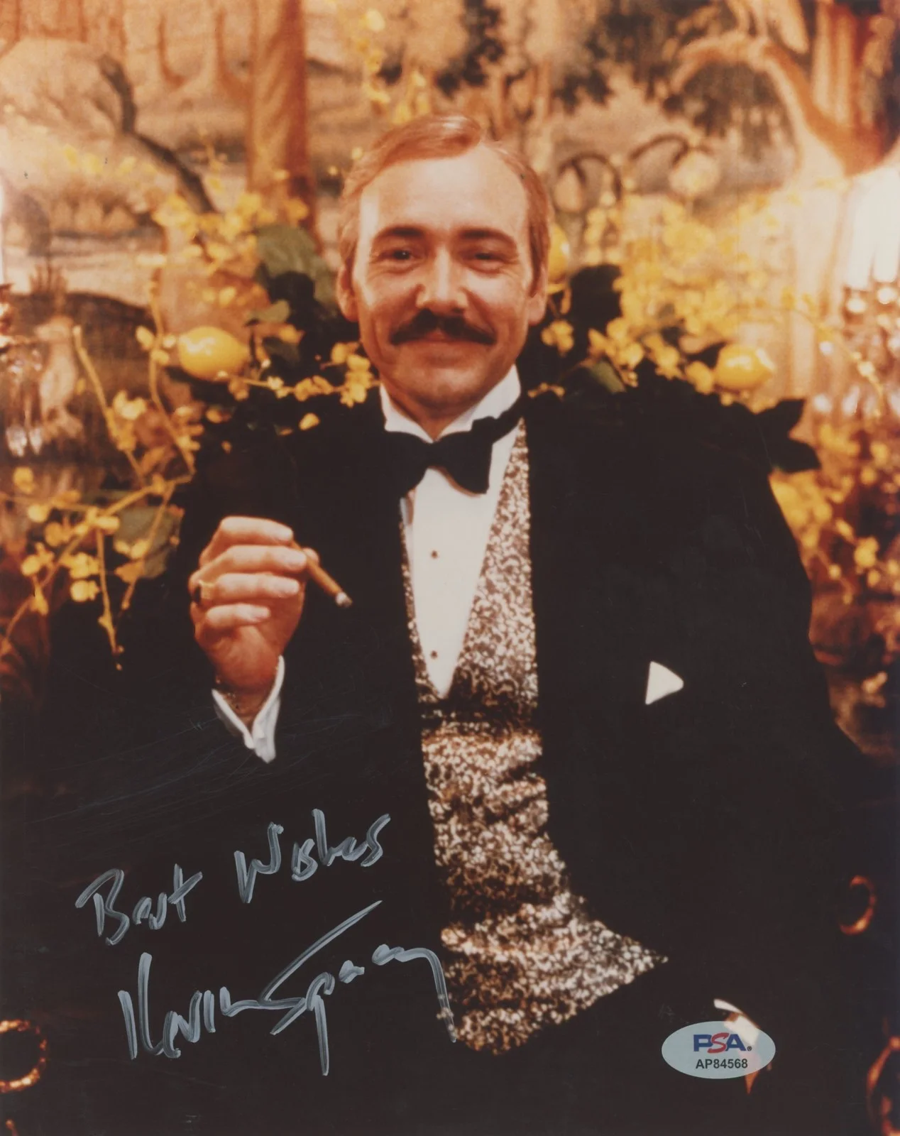 Kevin Spacey — Kevin Spacey Midnight In The Garden "Best Wishes" Signed 8x10 Photo PSA AP84568