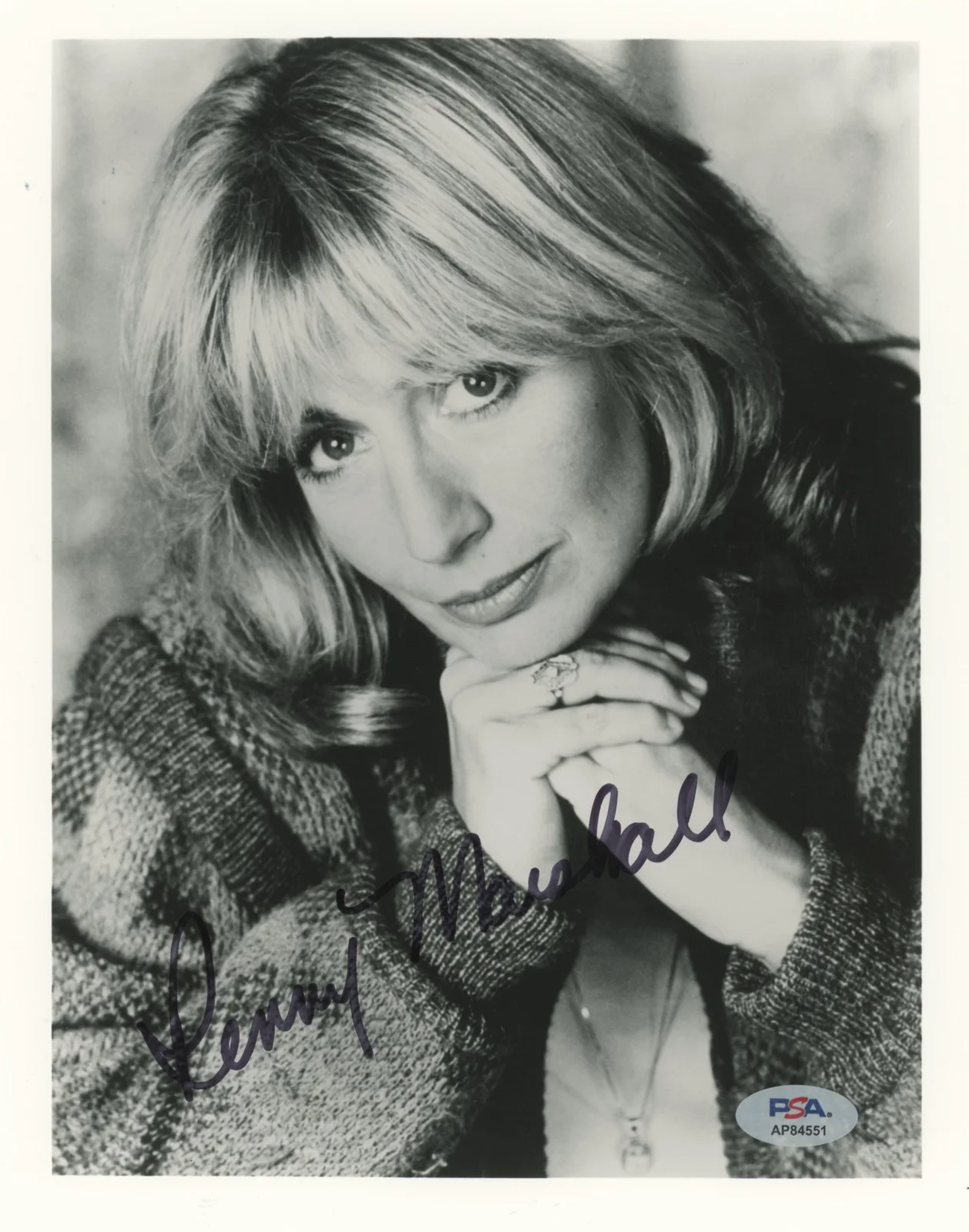 Penny Marshall — Penny Marshall Laverne & Shirley Authentic Signed 8x10 Photo PSA/DNA #AP84551