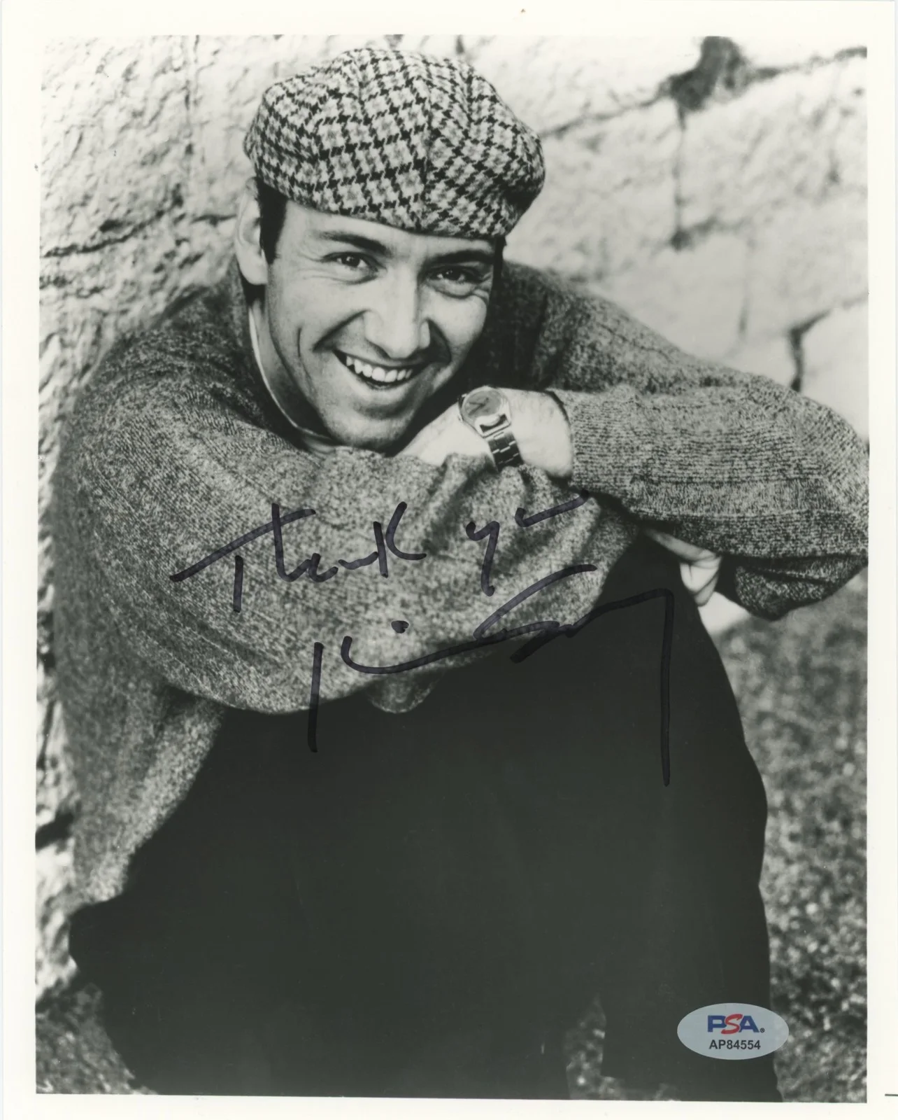 Kevin Spacey — Kevin Spacey L.A. Confidential "Thank You" Signed 8x10 Photo PSA AP84554