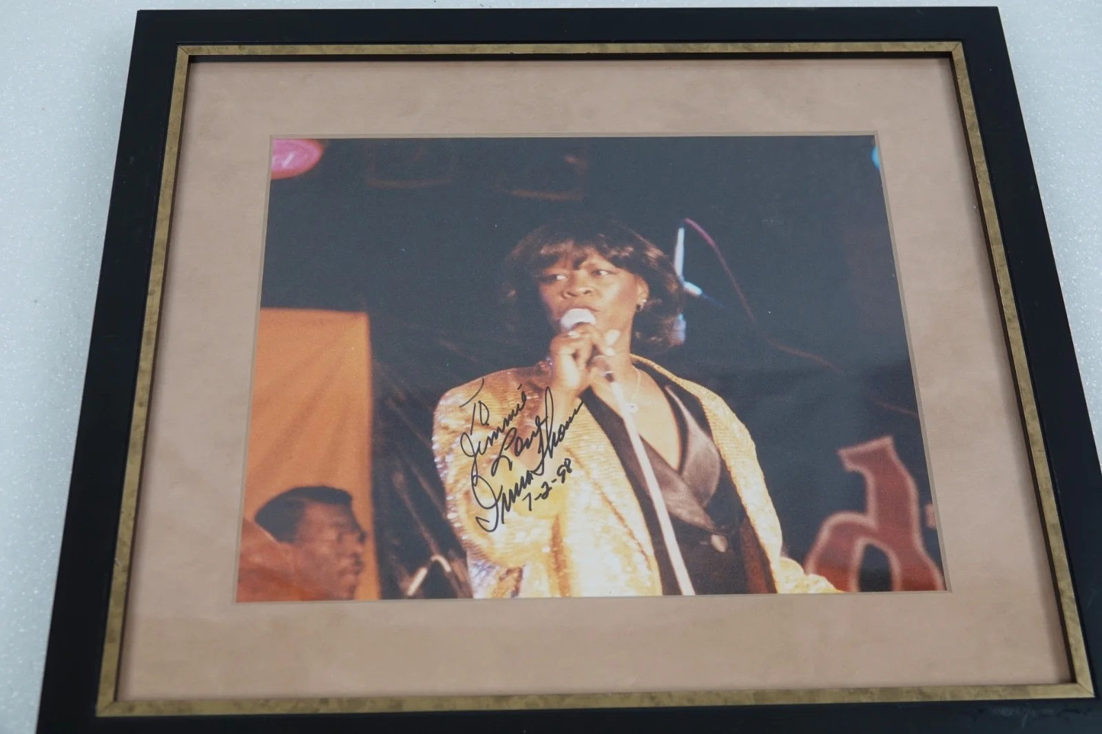 SINGER IRMA THOMAS LOUISIANNA BLUES SINGER AUTOGRAPHED PHOTO TIME ON MY SIDE, изображение 2
