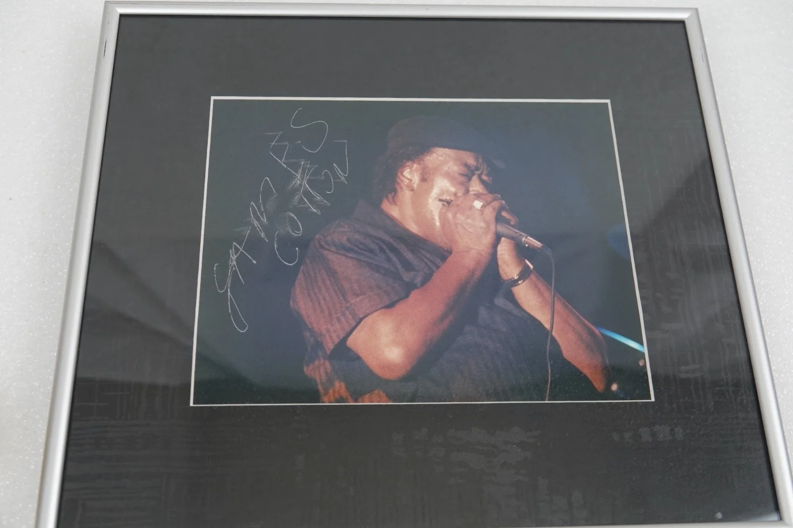 SINGER JAMES COTTON BLUES SINGER AUTOGRAPHED PHOTO, изображение 2