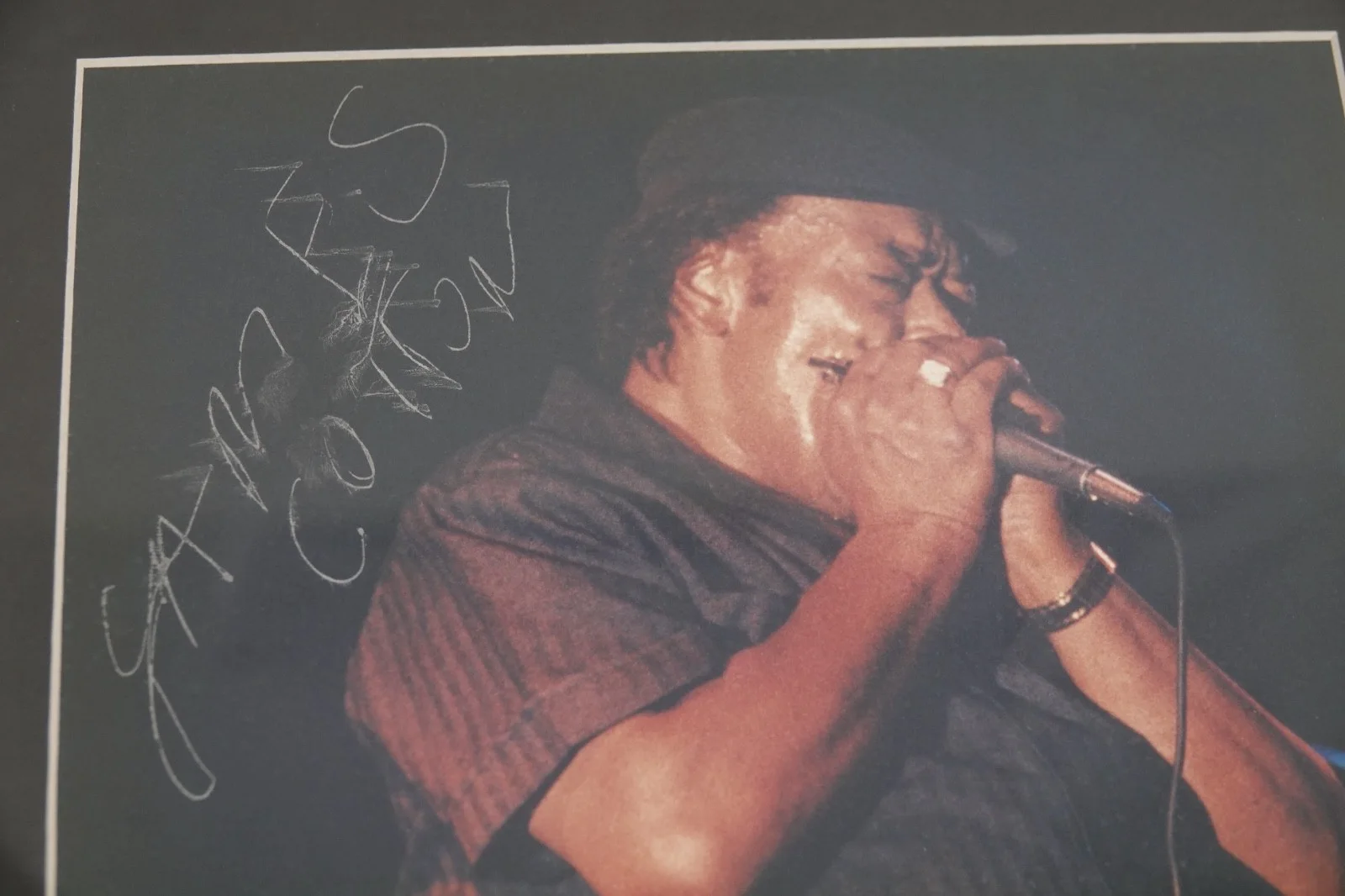 SINGER JAMES COTTON BLUES SINGER AUTOGRAPHED PHOTO, изображение 3