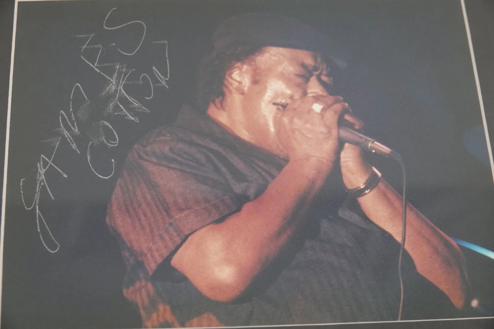 SINGER JAMES COTTON BLUES SINGER AUTOGRAPHED PHOTO, изображение 4
