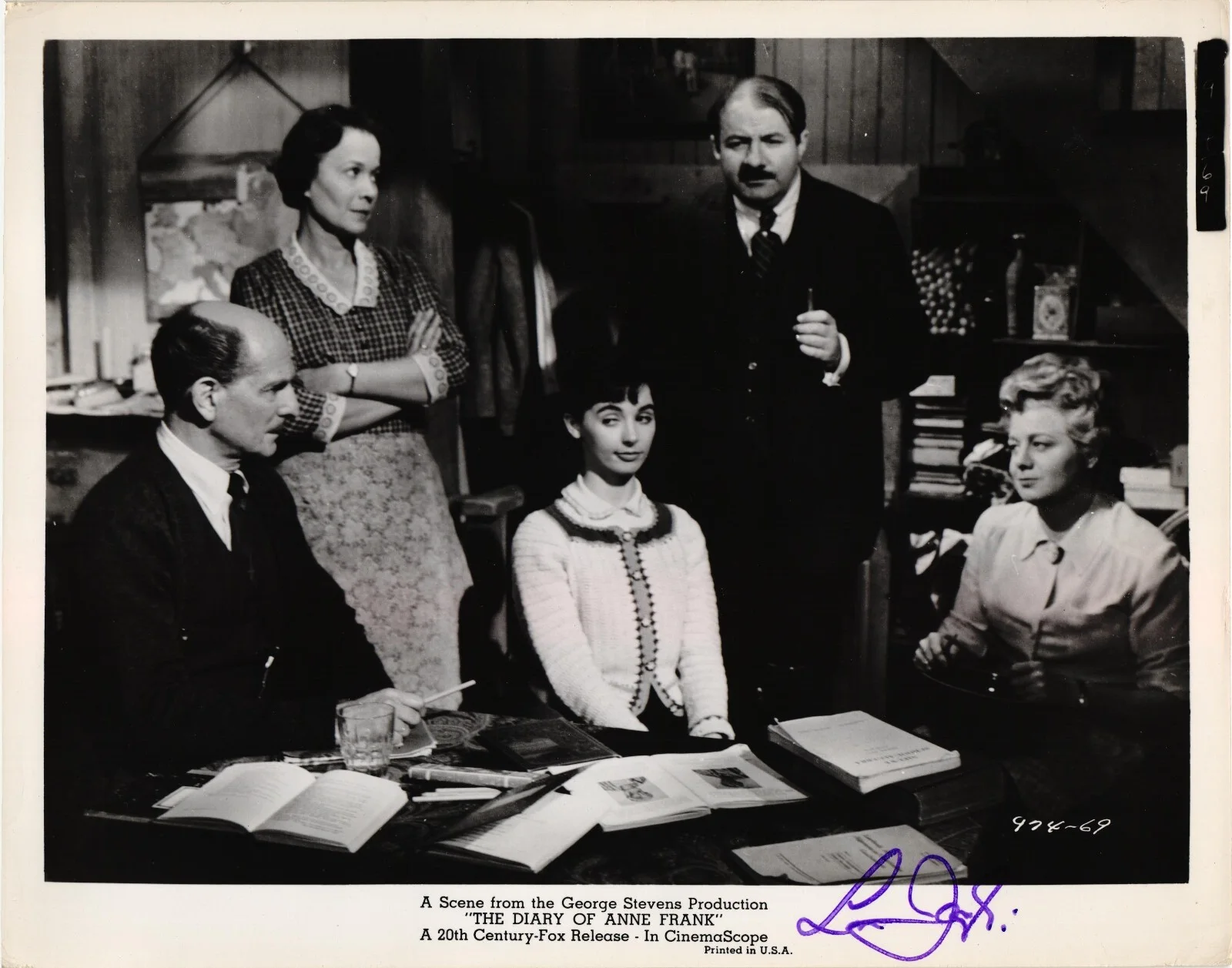 LOU JACOBI — LOU JACOBI signed ORIGINAL 8x10 PHOTO (1913-d2009) ACTOR The Diary of Anne Frank