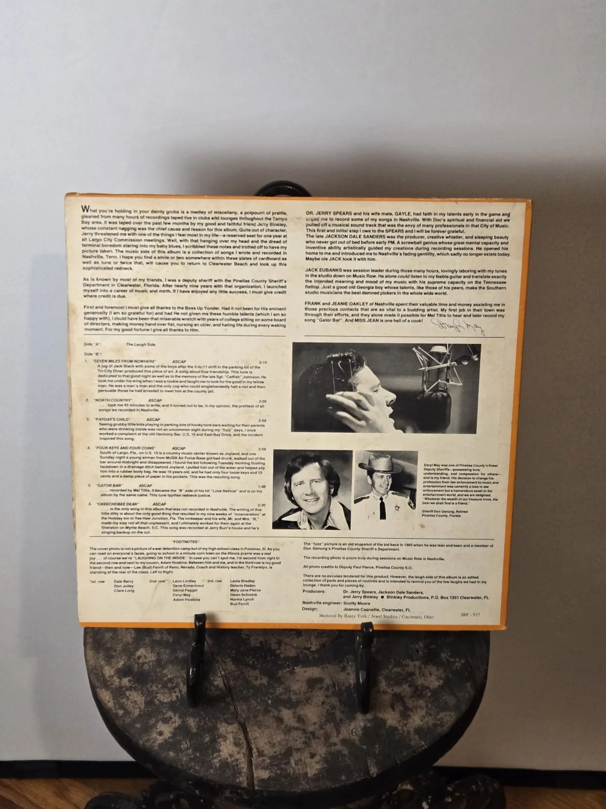 Daryl May Laughing on the Inside LP Signed Clearwater Folk Ky Lewis Daisy Mae, изображение 3