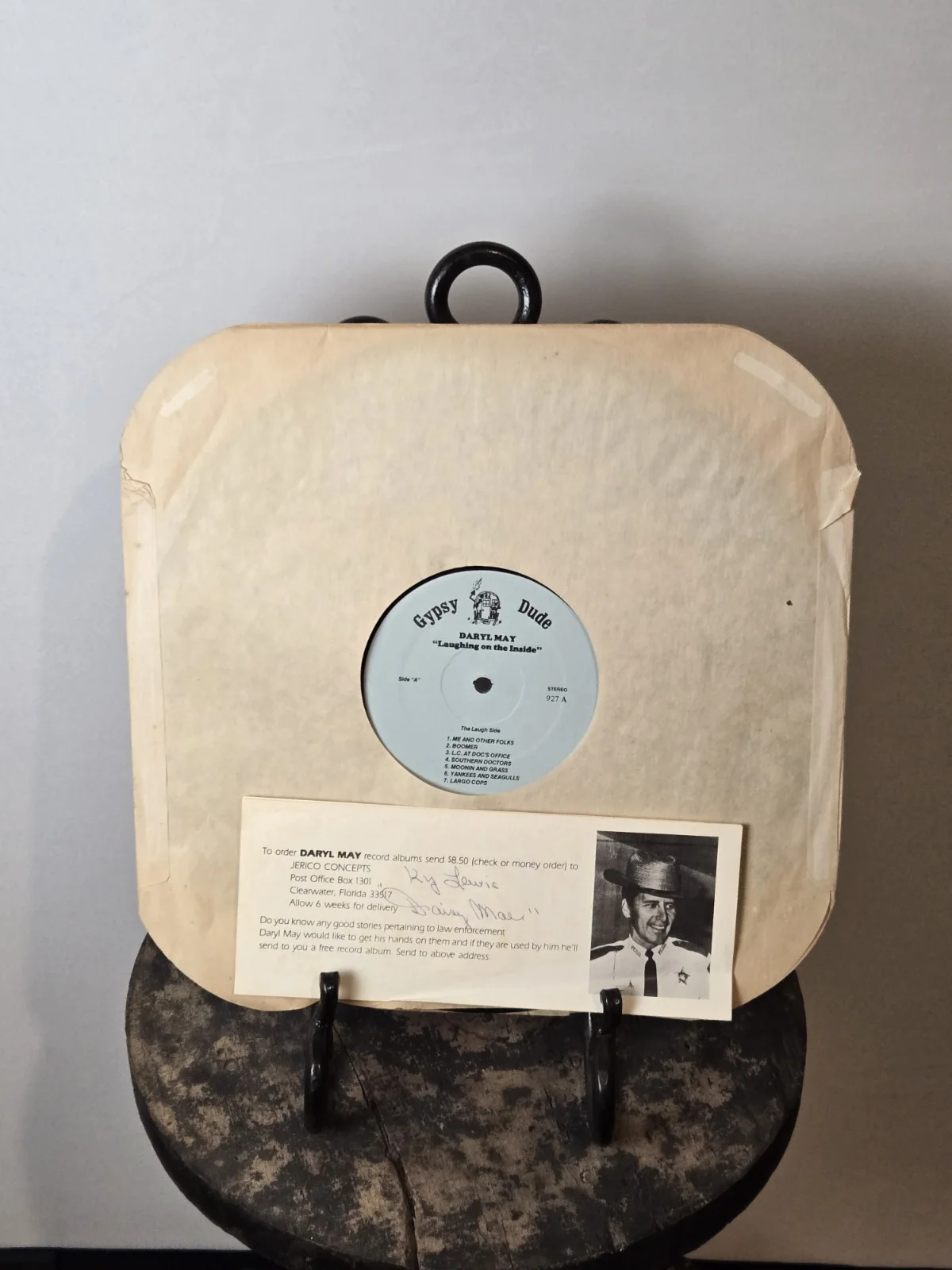 Daryl May Laughing on the Inside LP Signed Clearwater Folk Ky Lewis Daisy Mae, изображение 4