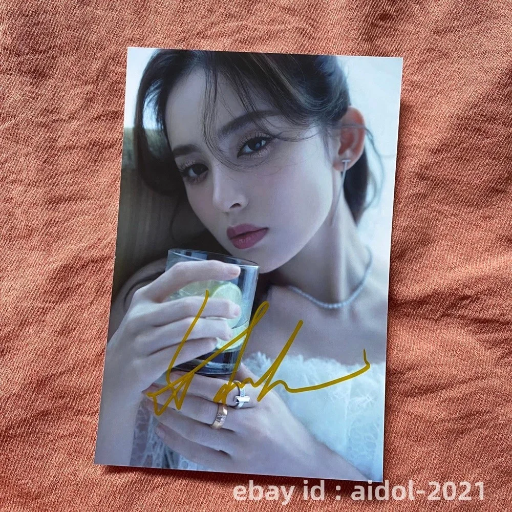 Gulnazar Autographed Signed Photo 4*6 Chinese Star Collection 古力娜扎 2024, изображение 5