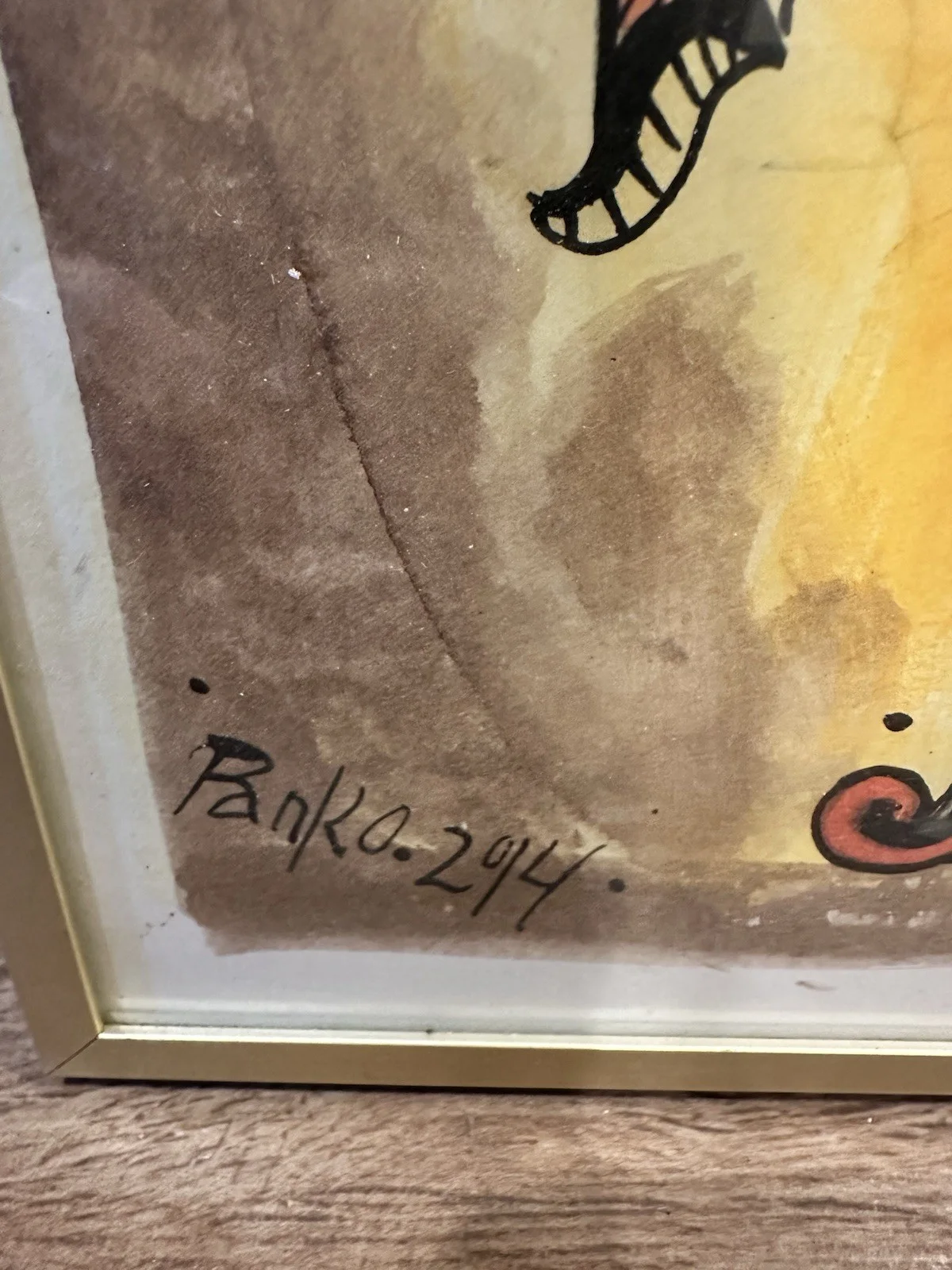 Richard Thompson 1952 Vincent Poster Art Original Painting, image 2
