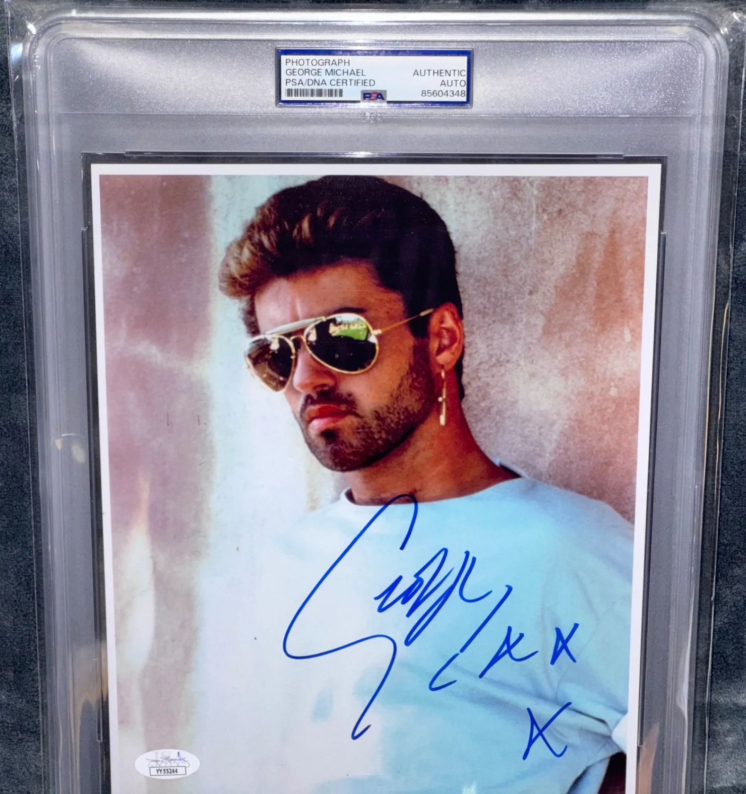 signed George Michael Photo 8x10 Auto WHAM Pop Star Sex Symbol Autographed PSA, изображение 3