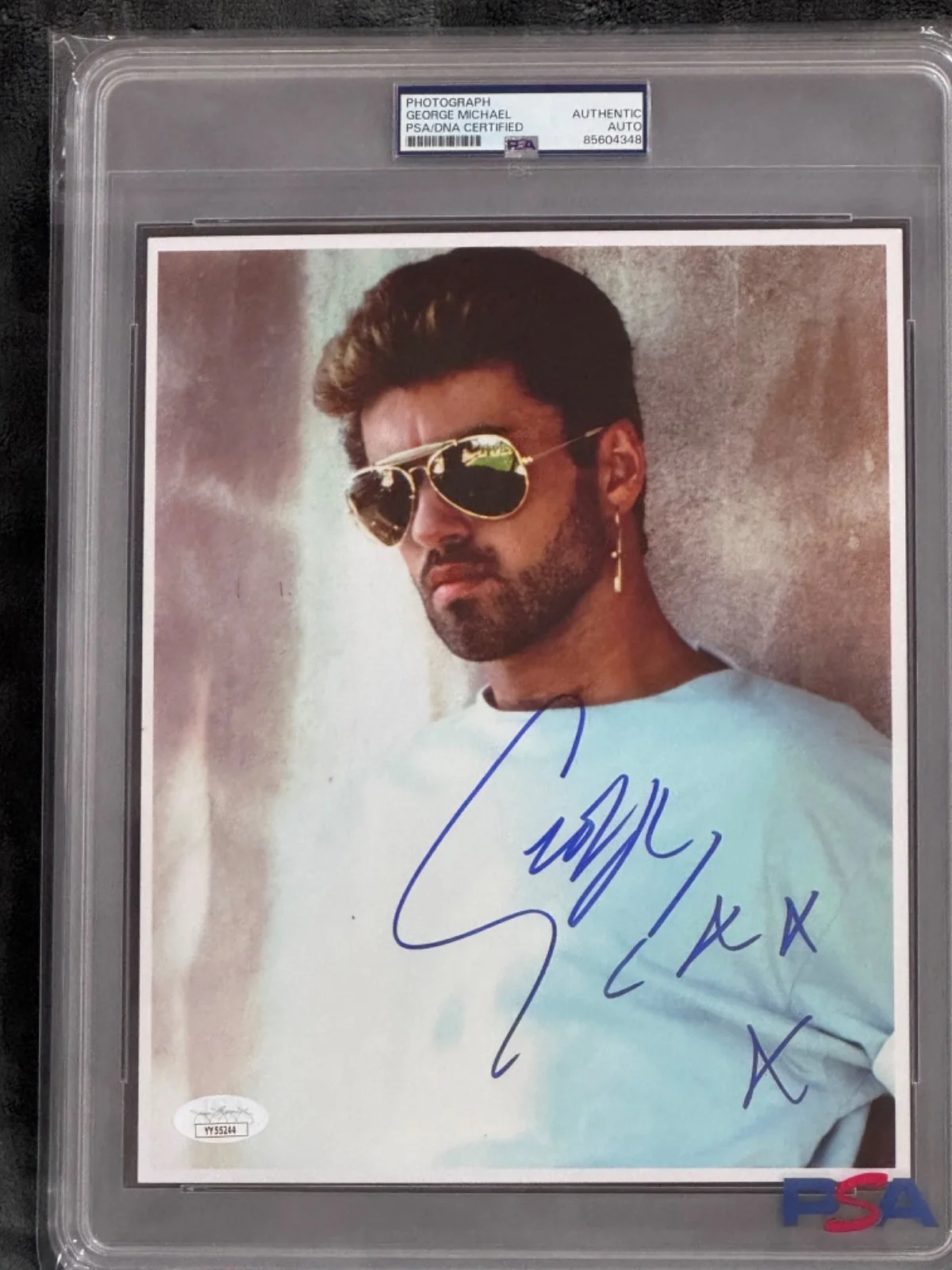 signed George Michael Photo 8x10 Auto WHAM Pop Star Sex Symbol Autographed PSA, изображение 5