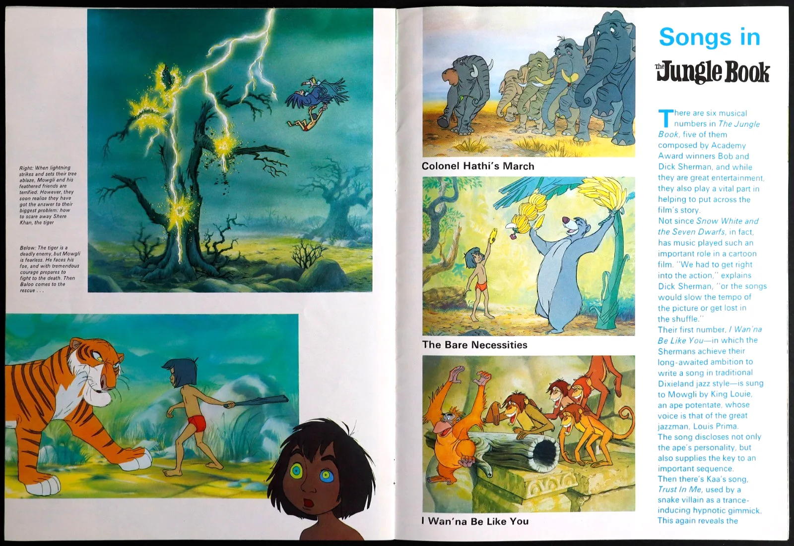 Jungle Book ORIGINAL Film Movie Brochure Walt Disney 1975 RERELEASE, изображение 3