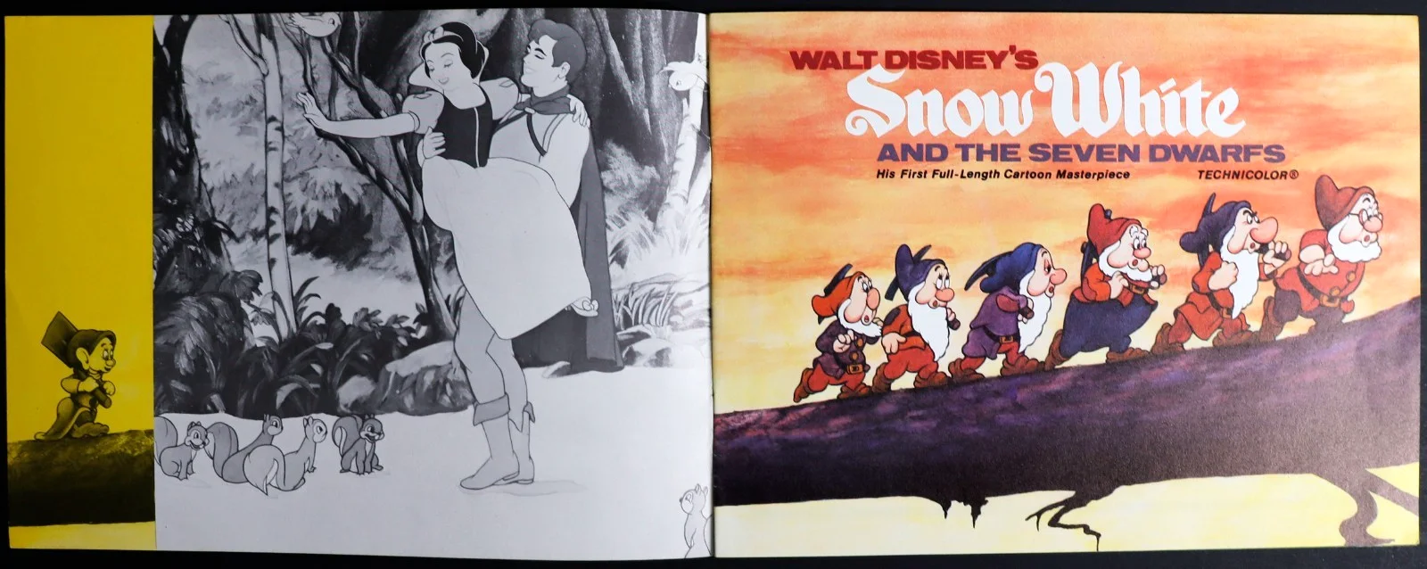 Snow White and the Seven Dwarfs ORIGINAL Film Movie Brochure Walt Disney 1972RR, изображение 2