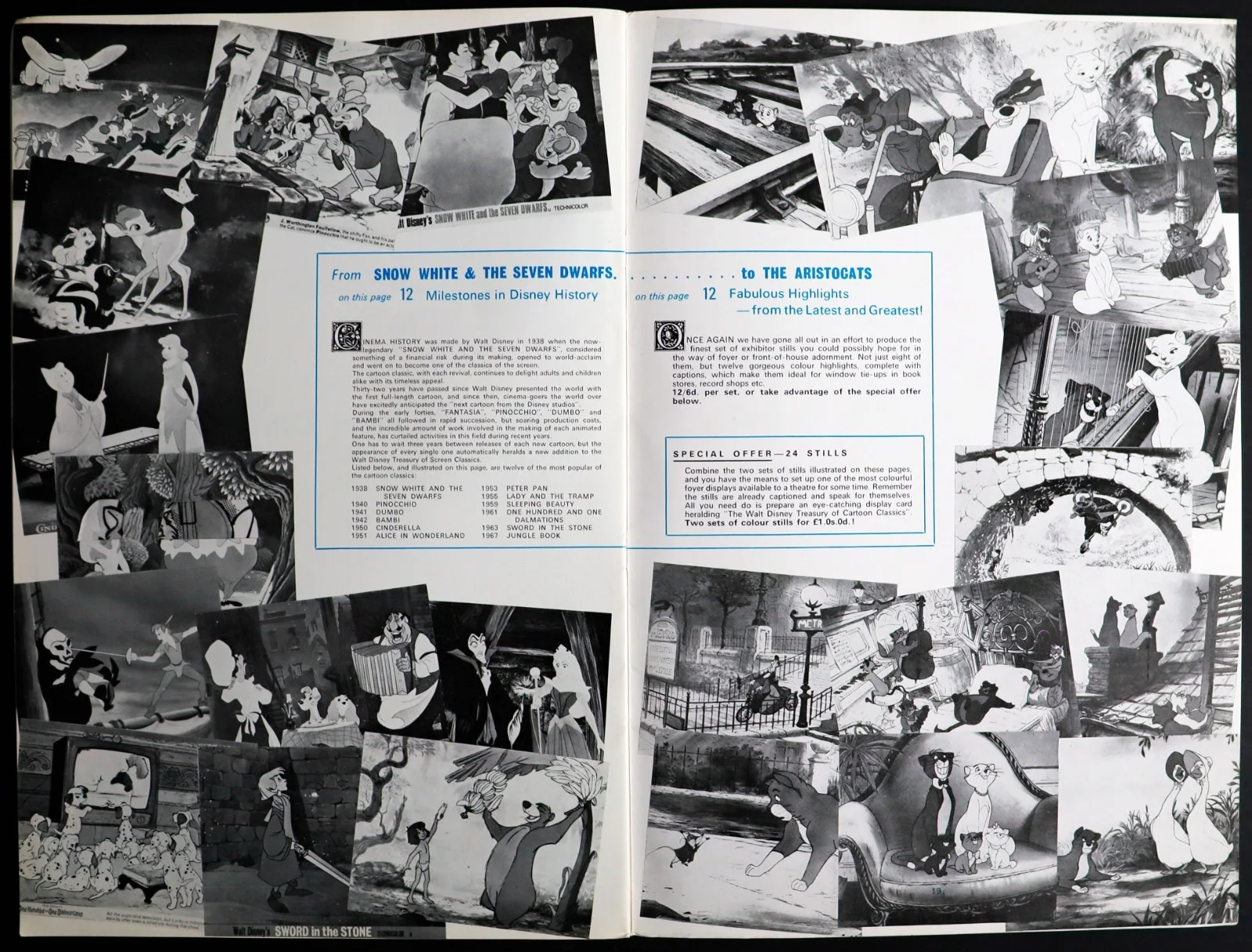 Aristocats ORIGINAL UK Campaign Press Book Walt Disney 1970, изображение 4