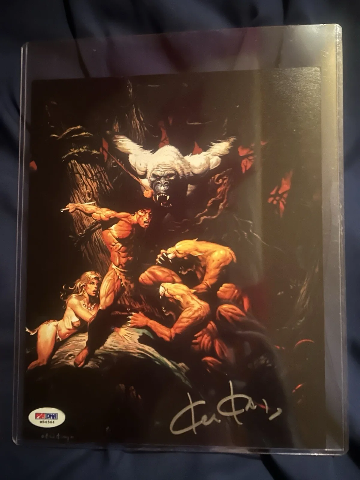 KEN KELLY — Ken Kelly Signed Fantasy Art 8X10 Photo Picture PSA DNA COA M54564